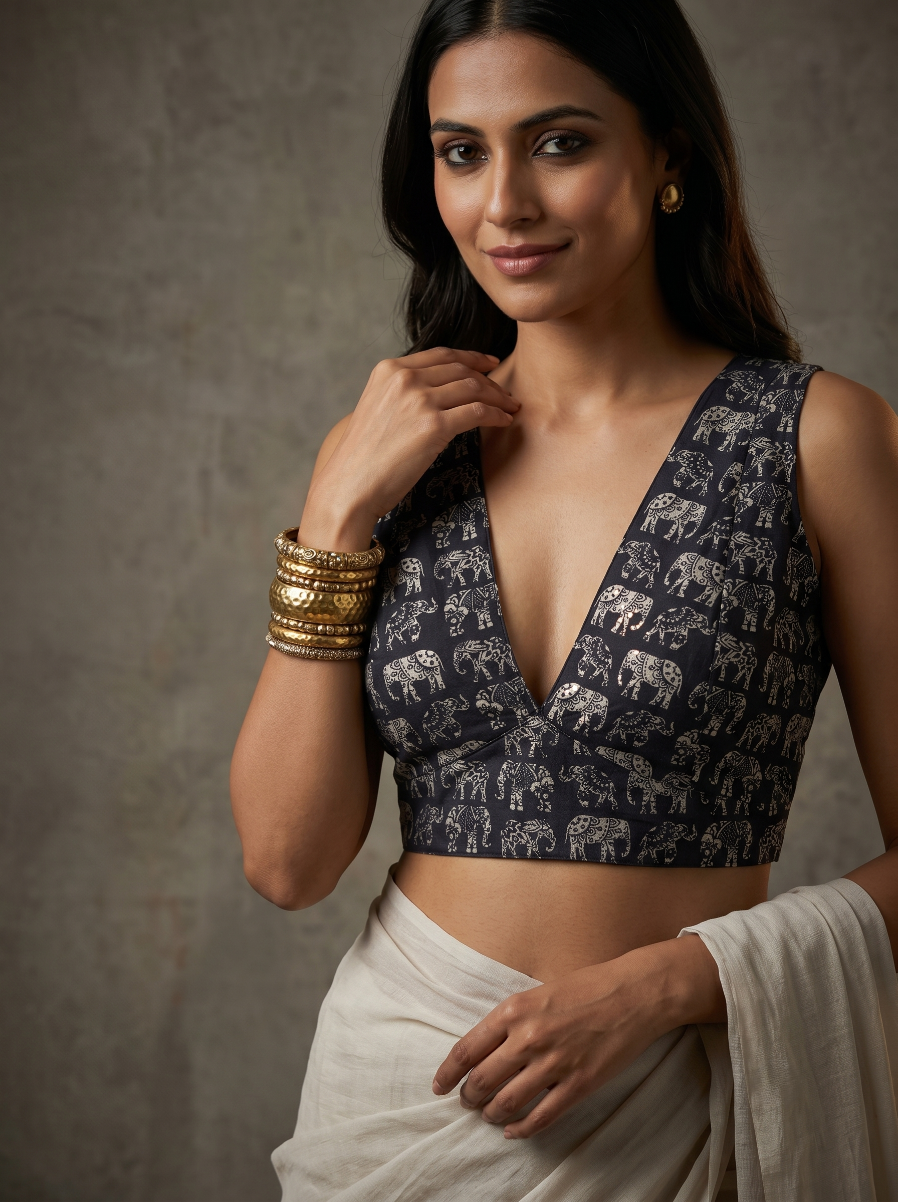 V Neck Cotton