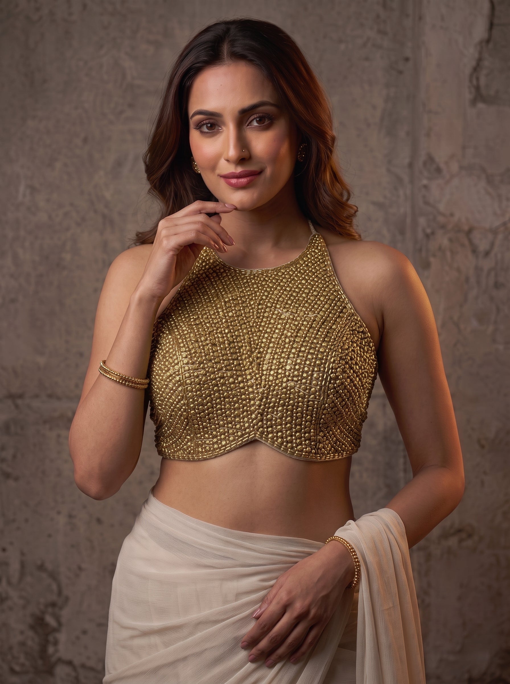 Zara Luxury Handcrafted Blouse