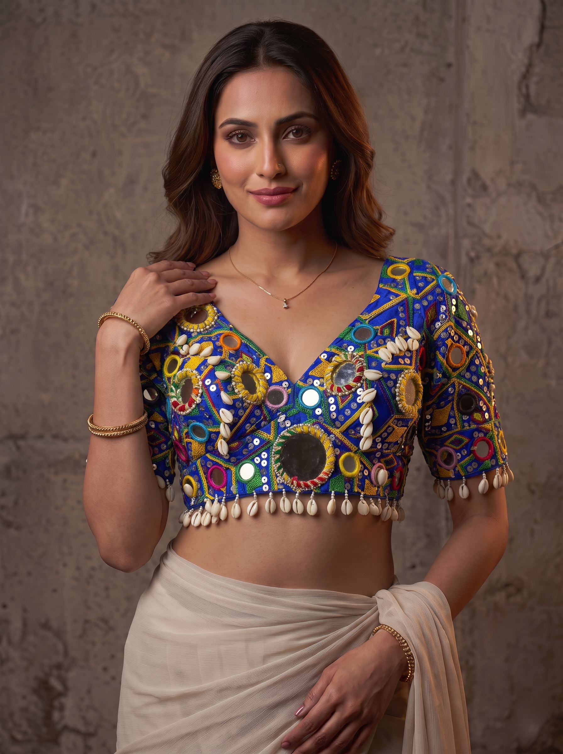 Garba Rani Heavy Mirror Blouse