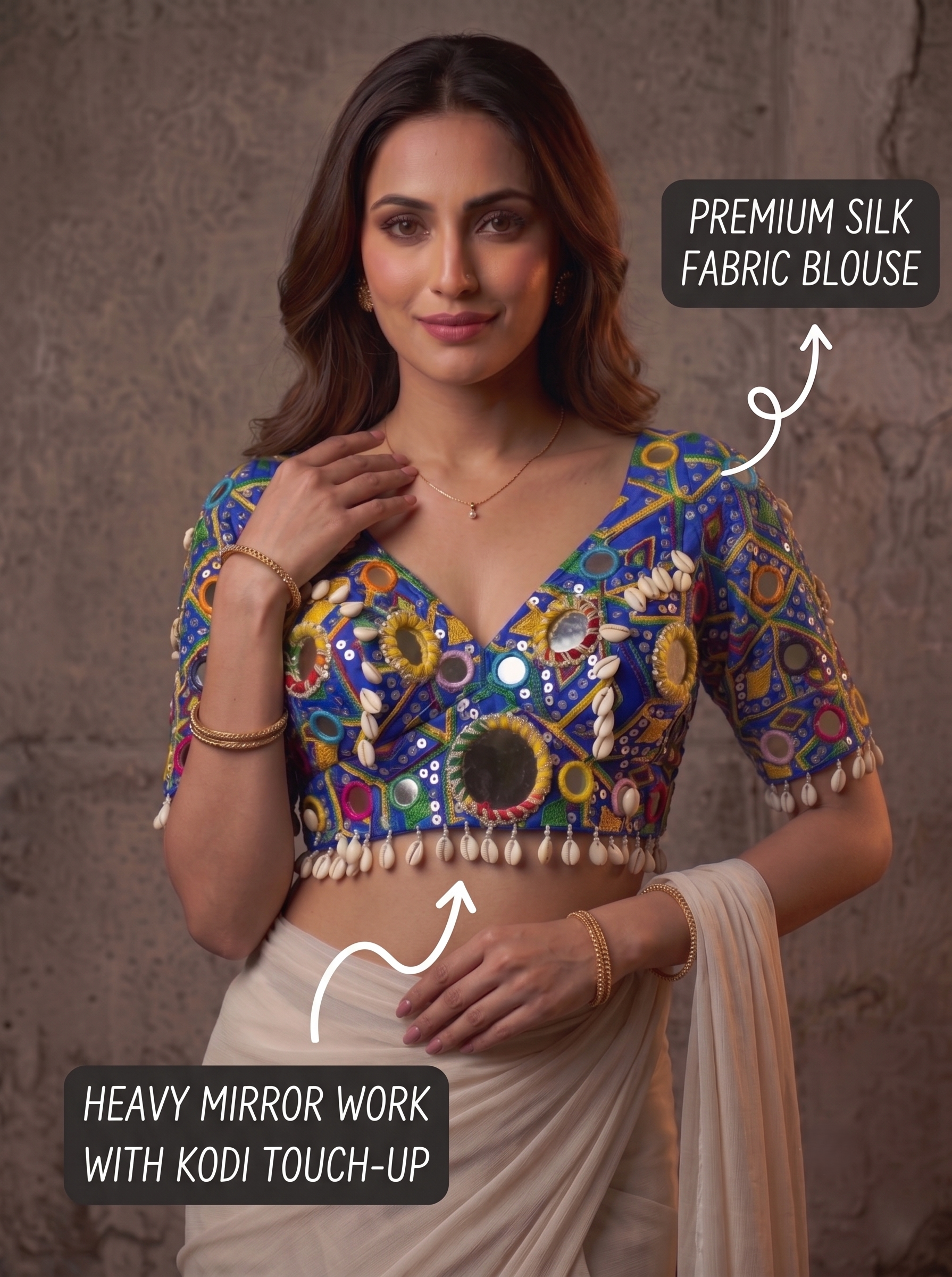 Garba Rani Heavy Mirror Blouse