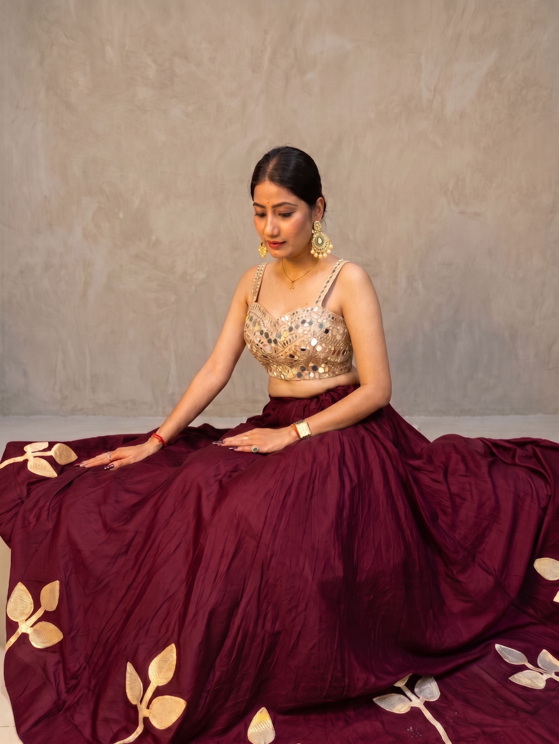 Shanaya Festive Mirror Work Lehenga
