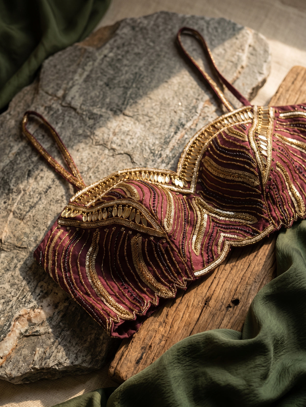 Luxe Handwork Silk Blouse