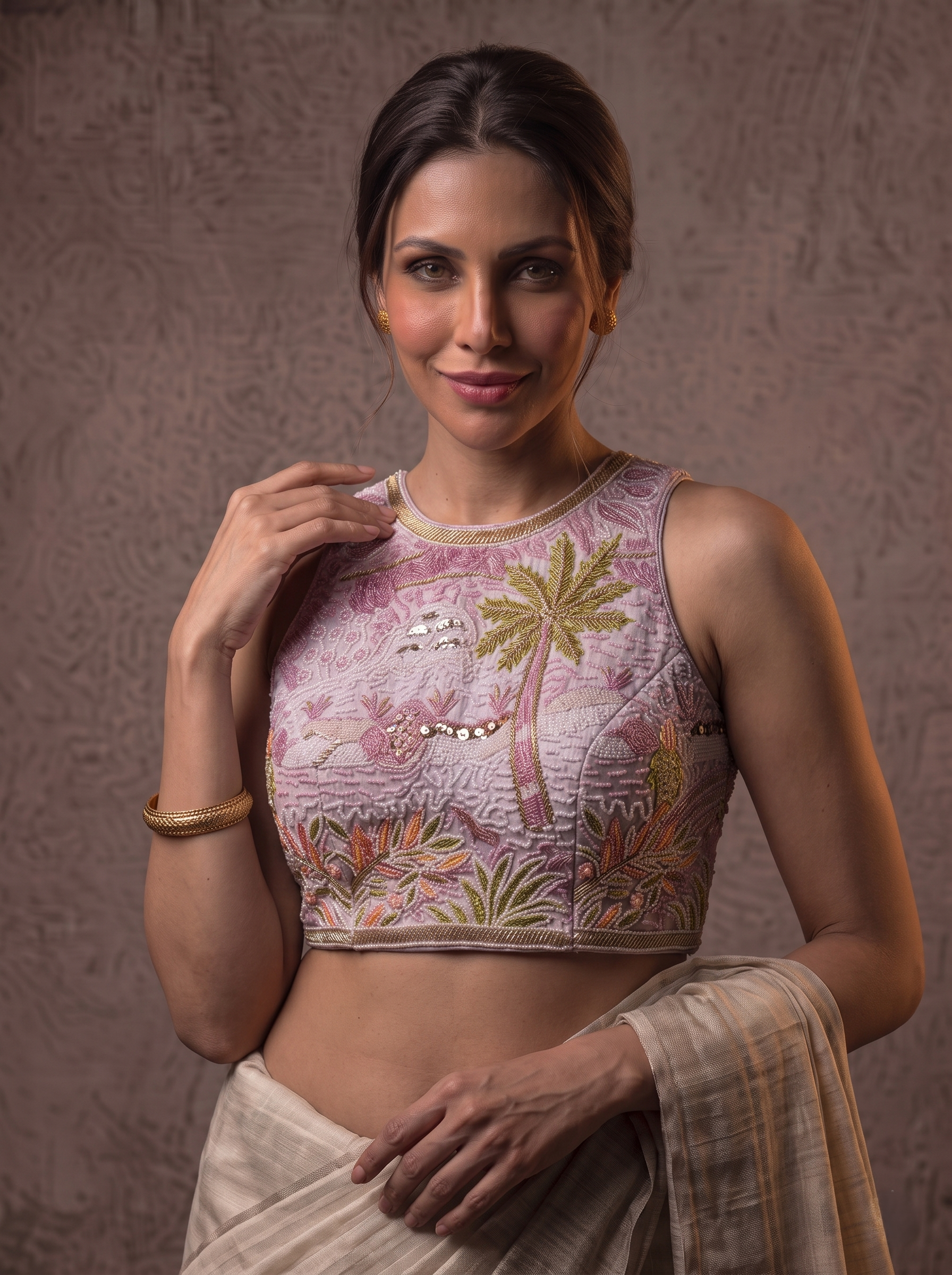 Aabira Handwork Halter Blouse
