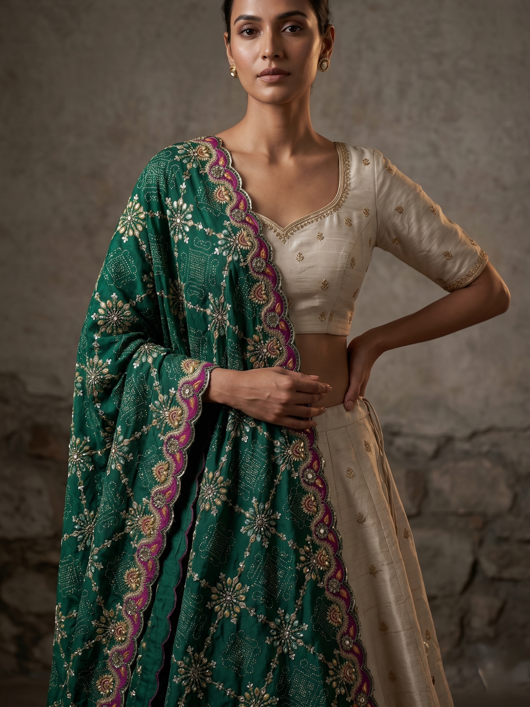 Leher Premium Chinon Dupatta
