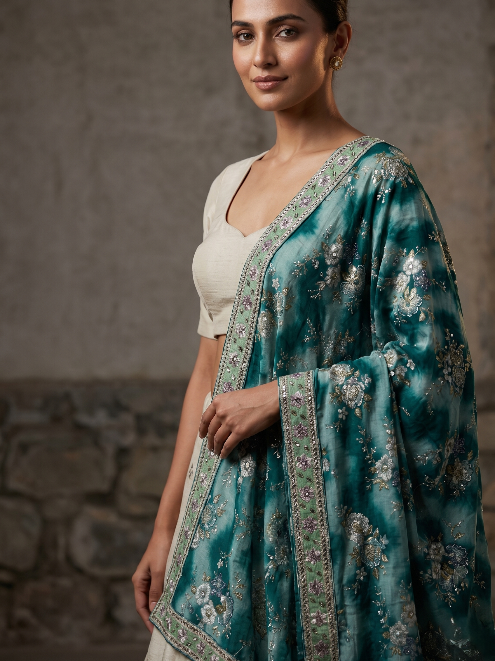 Kashvi Festive Chinon Dupatta