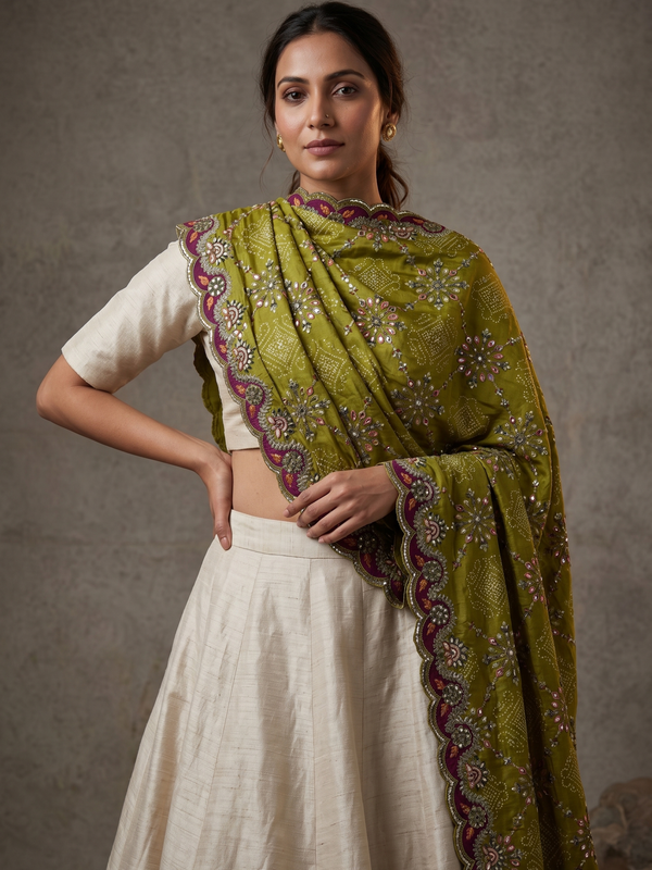 Leher Premium Chinon Dupatta