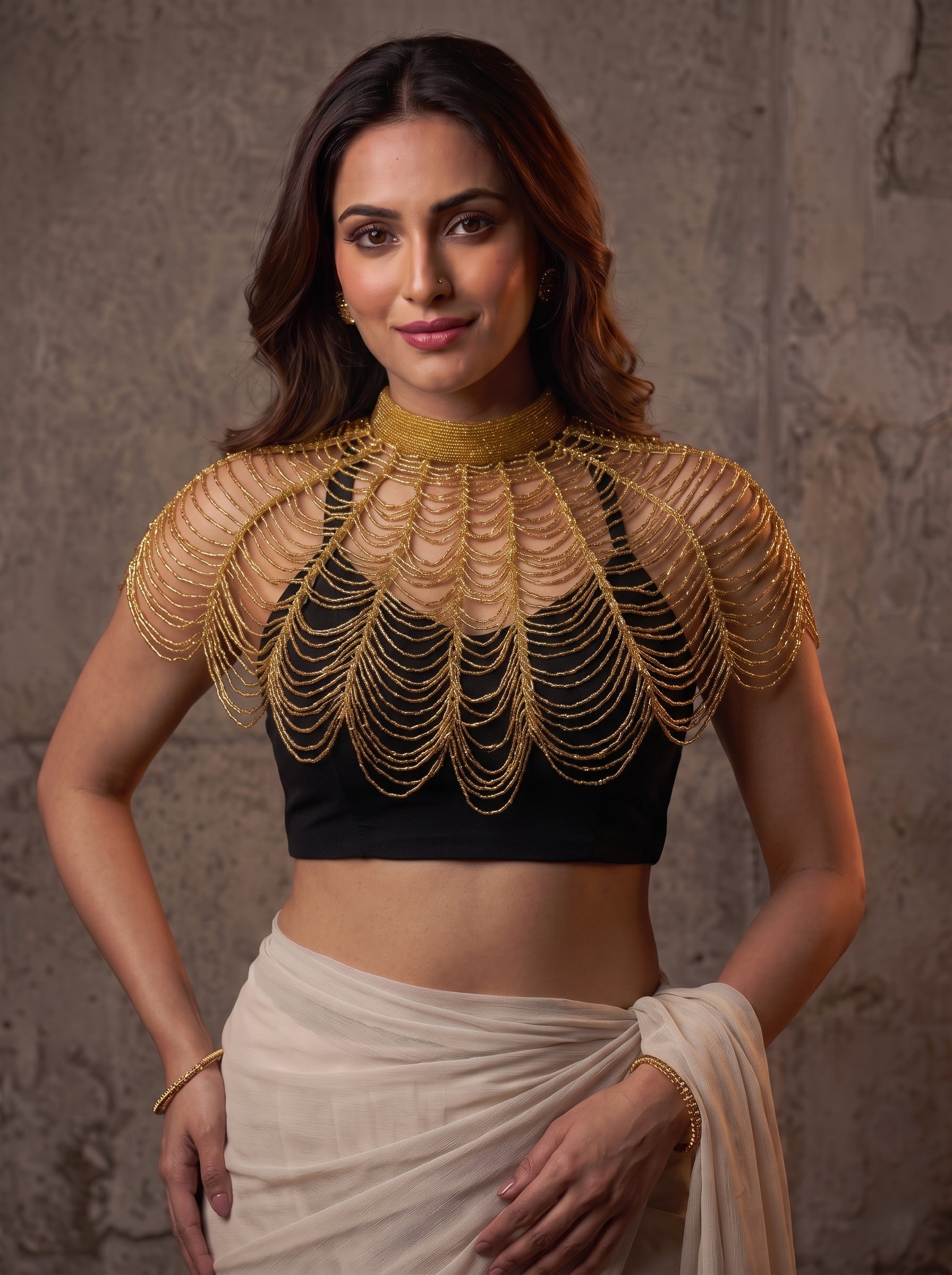 Pearl Aura Designer Kochi Pochi Blouse