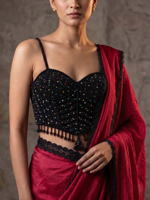 Symphony Silk Blouse Saree Set