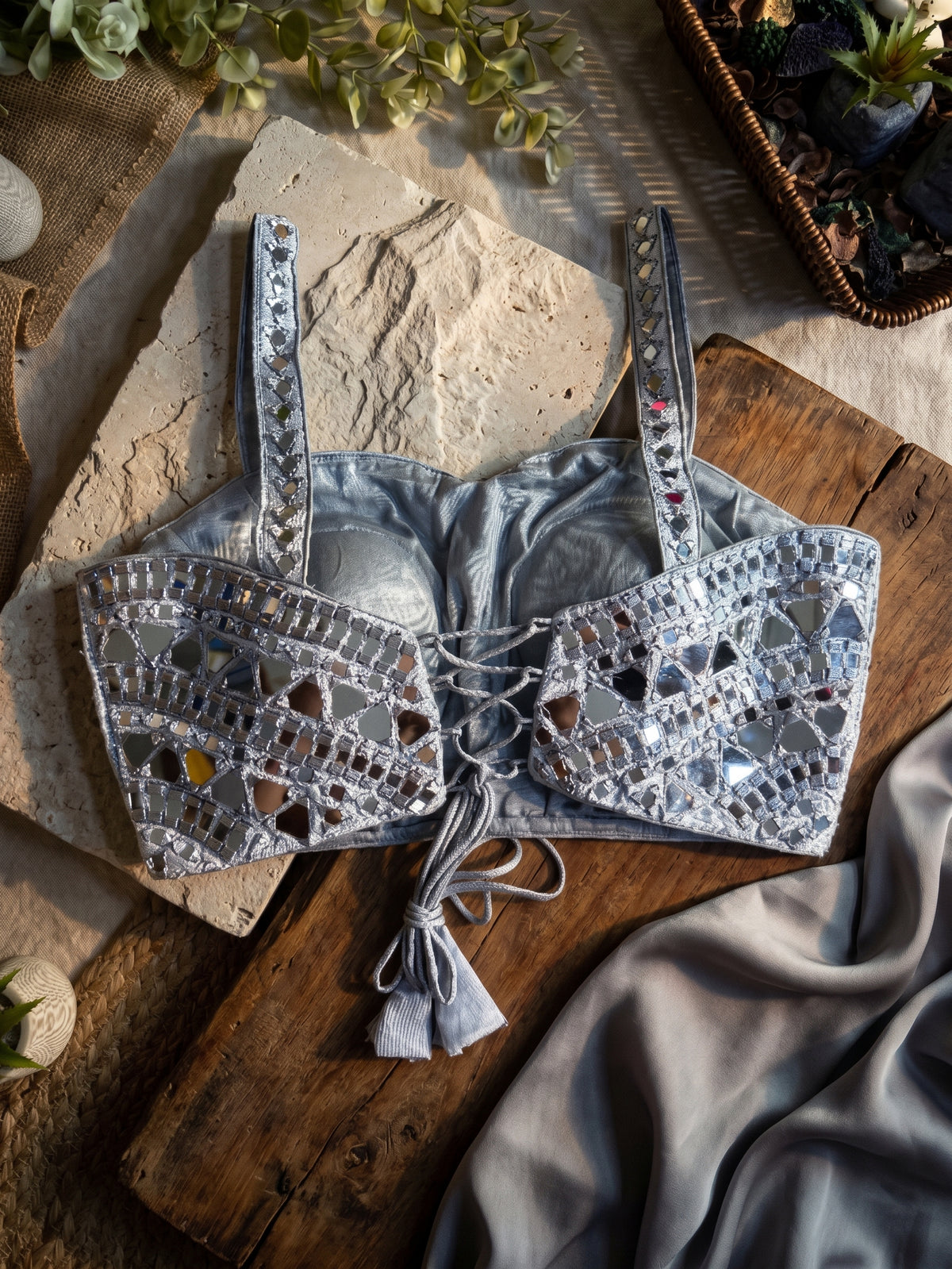 Zahira Mirror Work Blouse