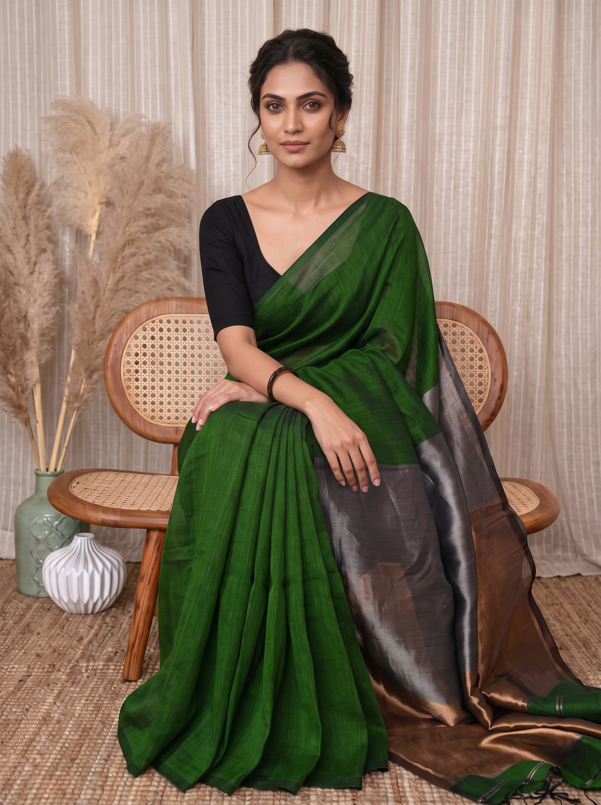 Tara Luxe D Linen Saree