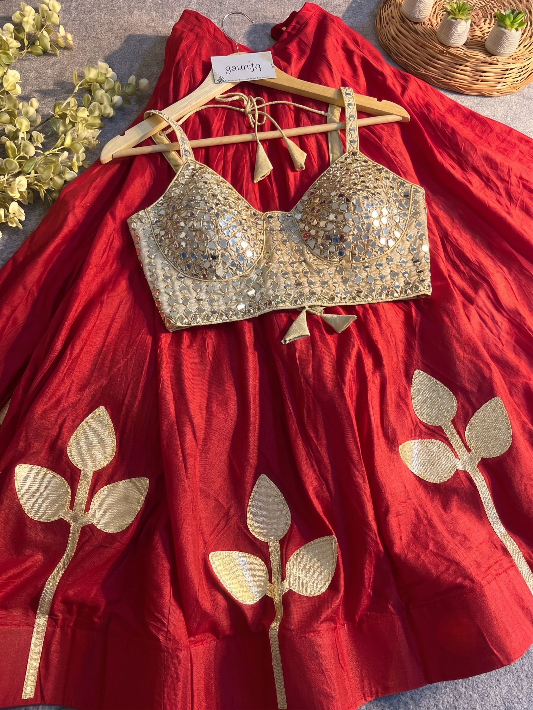 Neha Festive Mirror Work Lehenga