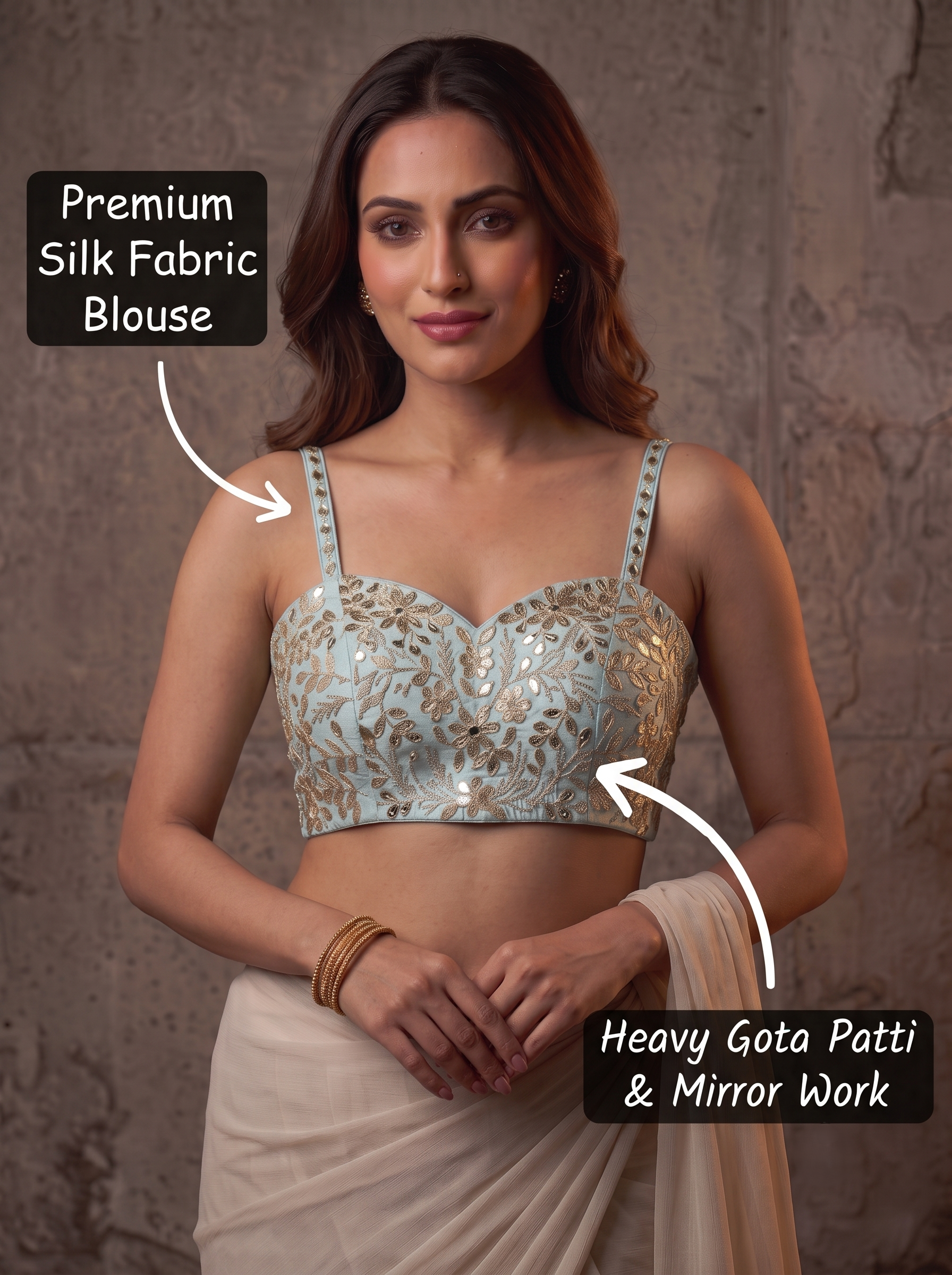 Noore Gota Patti Blouse