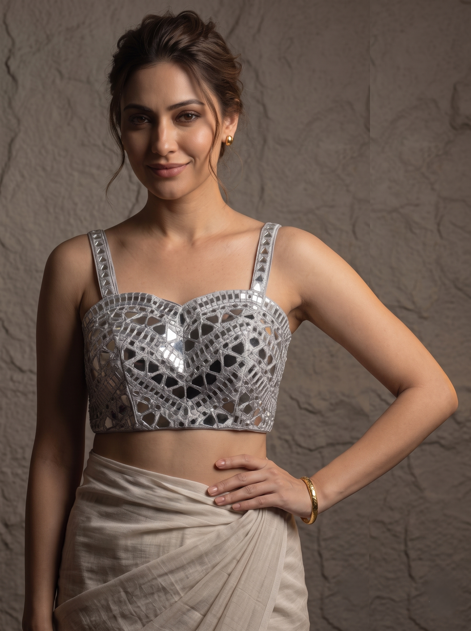Zahira Mirror Work Blouse