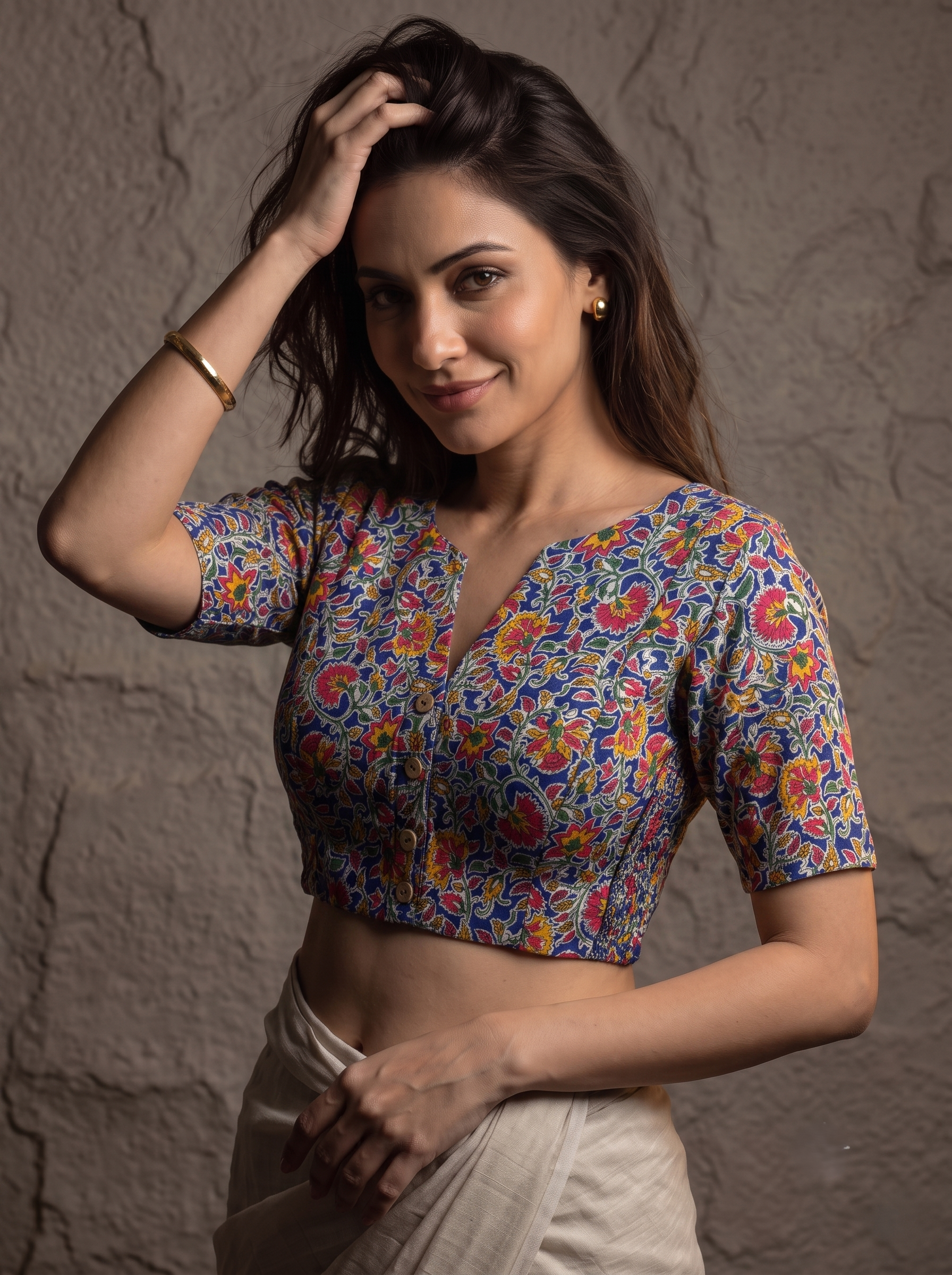 Comfort Fit Cotton Blouse