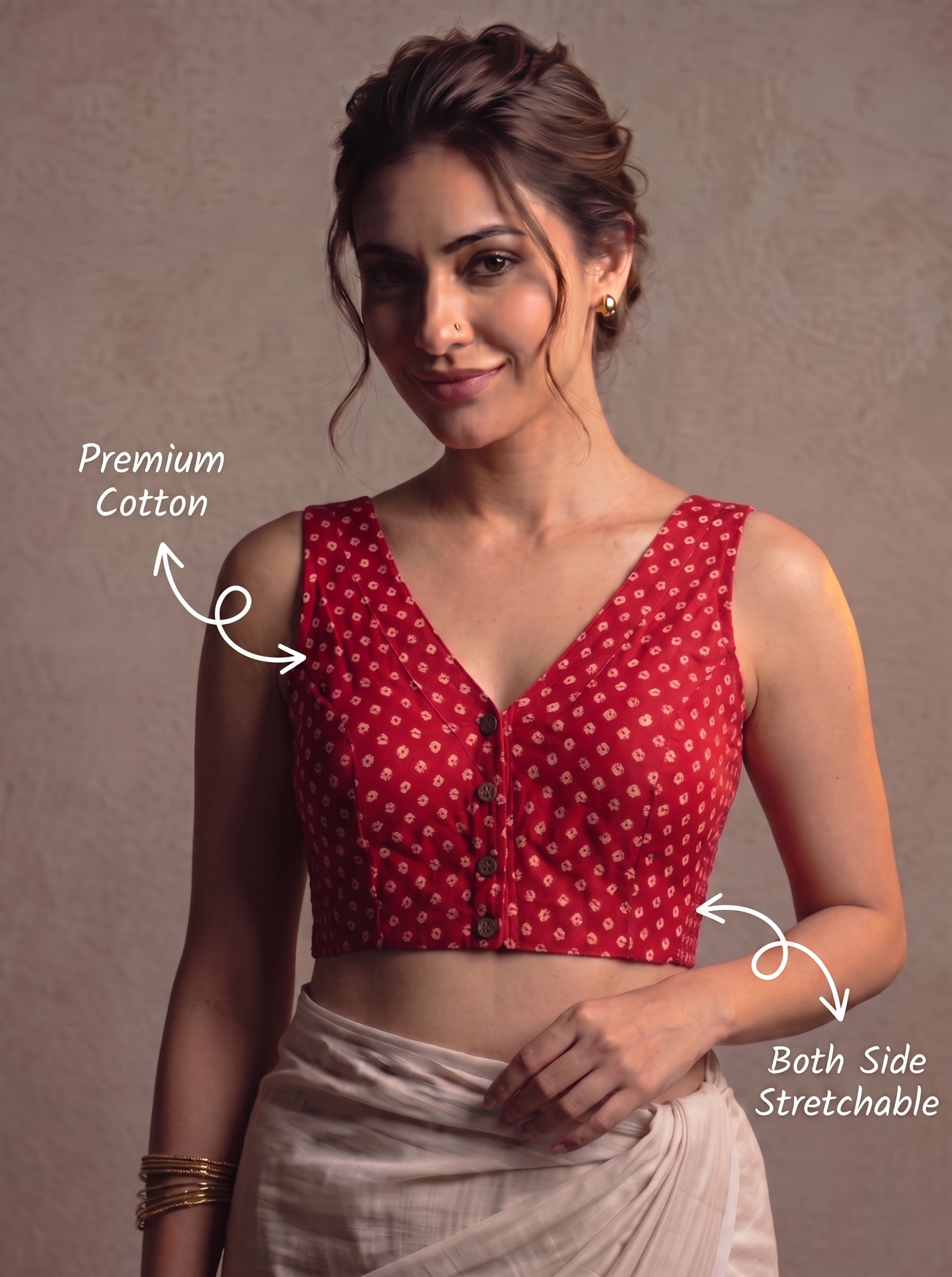 StretchEase Padded Blouse