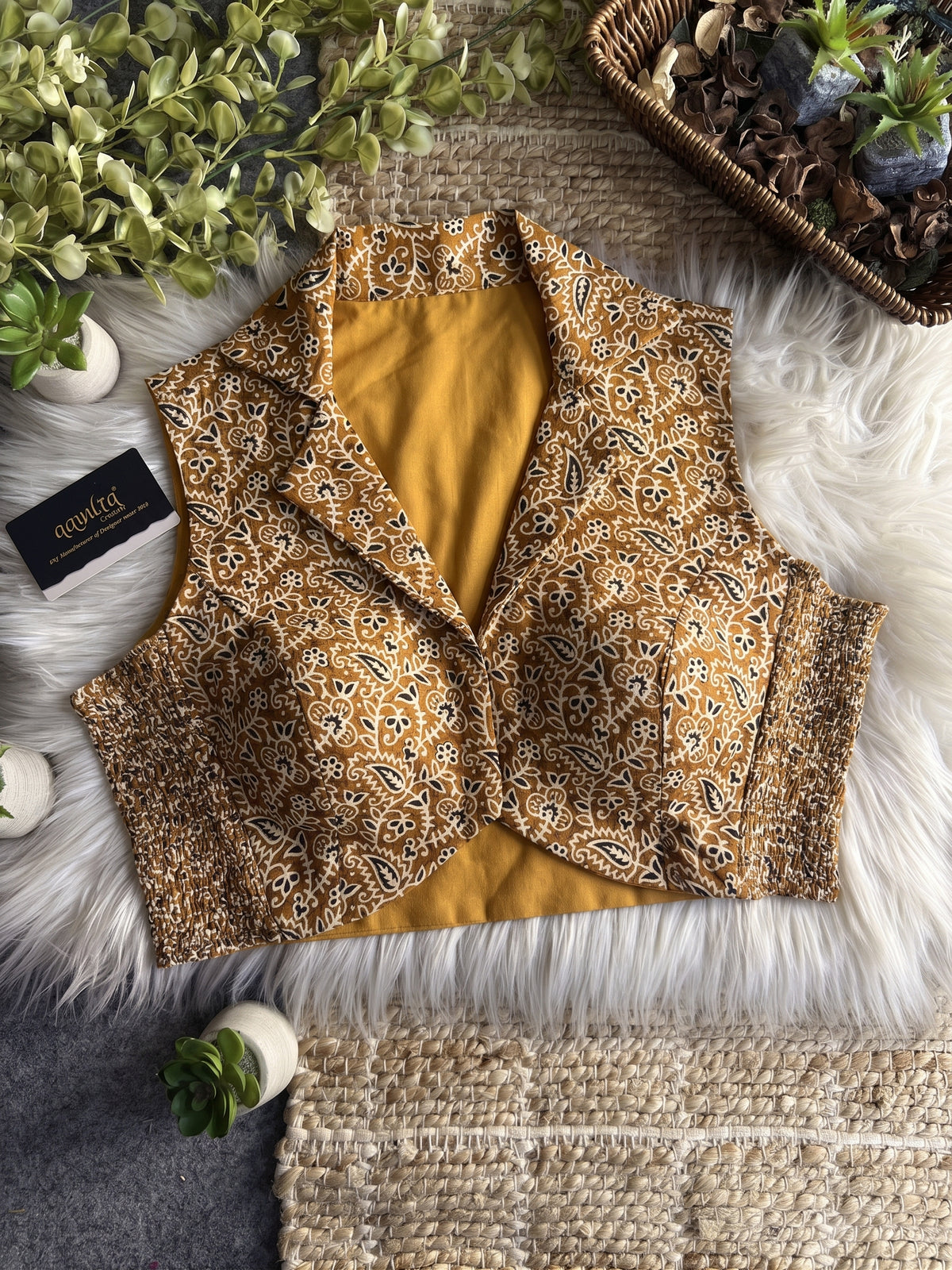 Madhuri Cotton Print Blouse