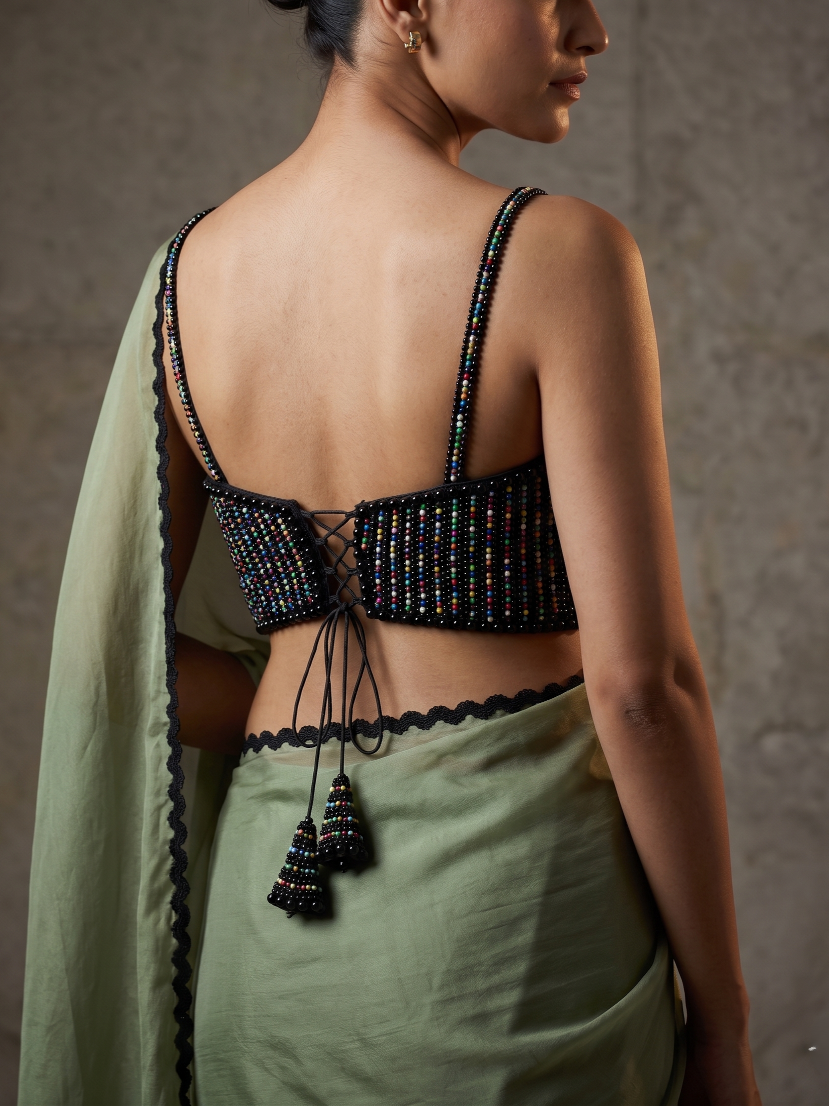 Rosette Pearl Fendy Saree Set
