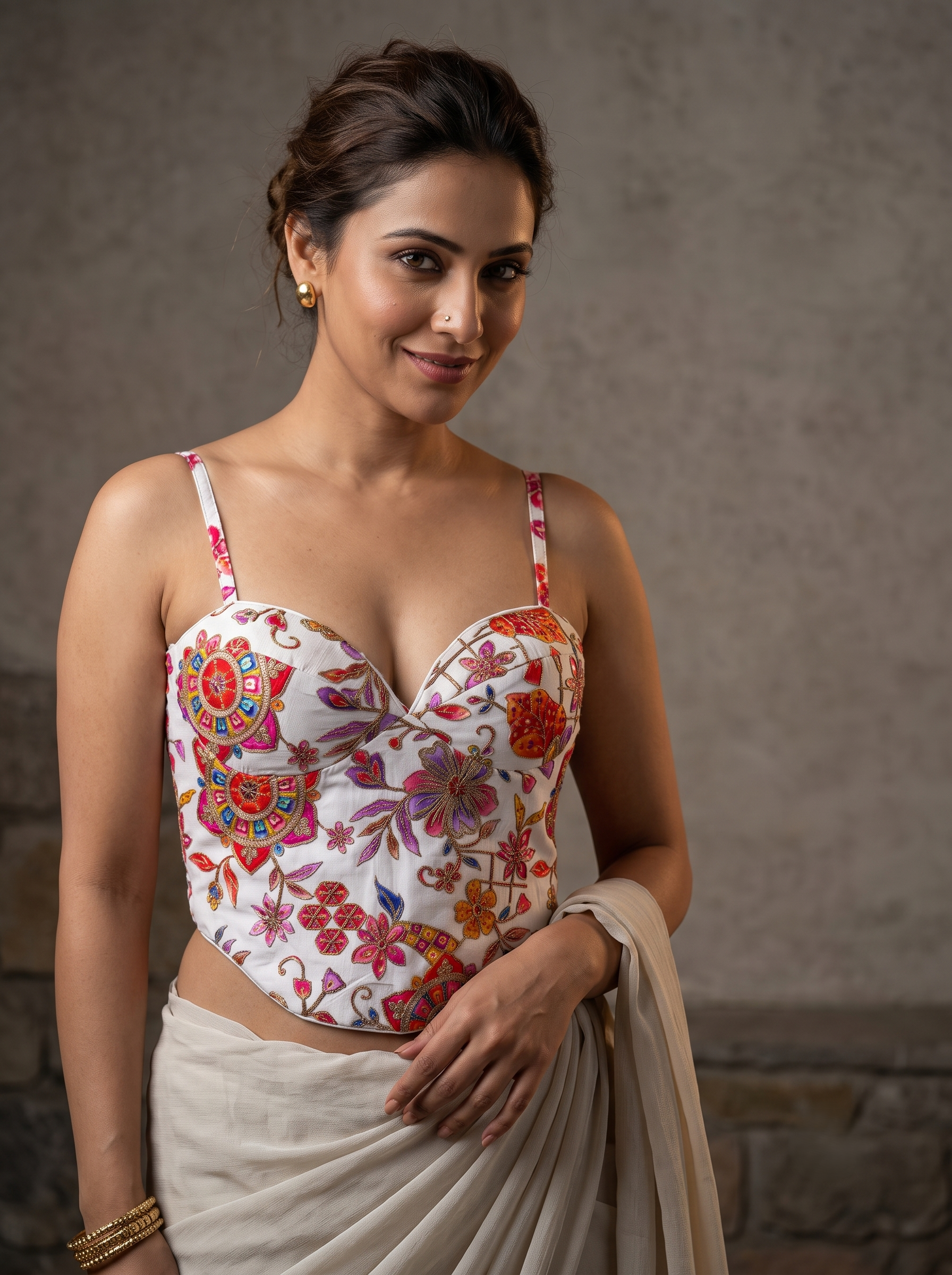 Aavya Luxe Crepe Silk Co-Ord Blouse