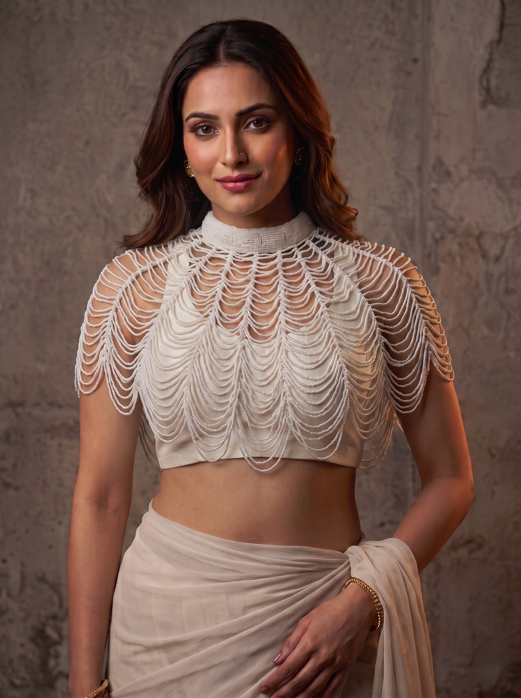 Pearl Aura Designer Kochi Pochi Blouse