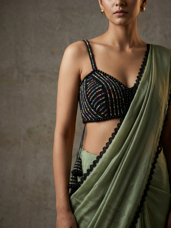 Rosette Pearl Fendy Saree Set