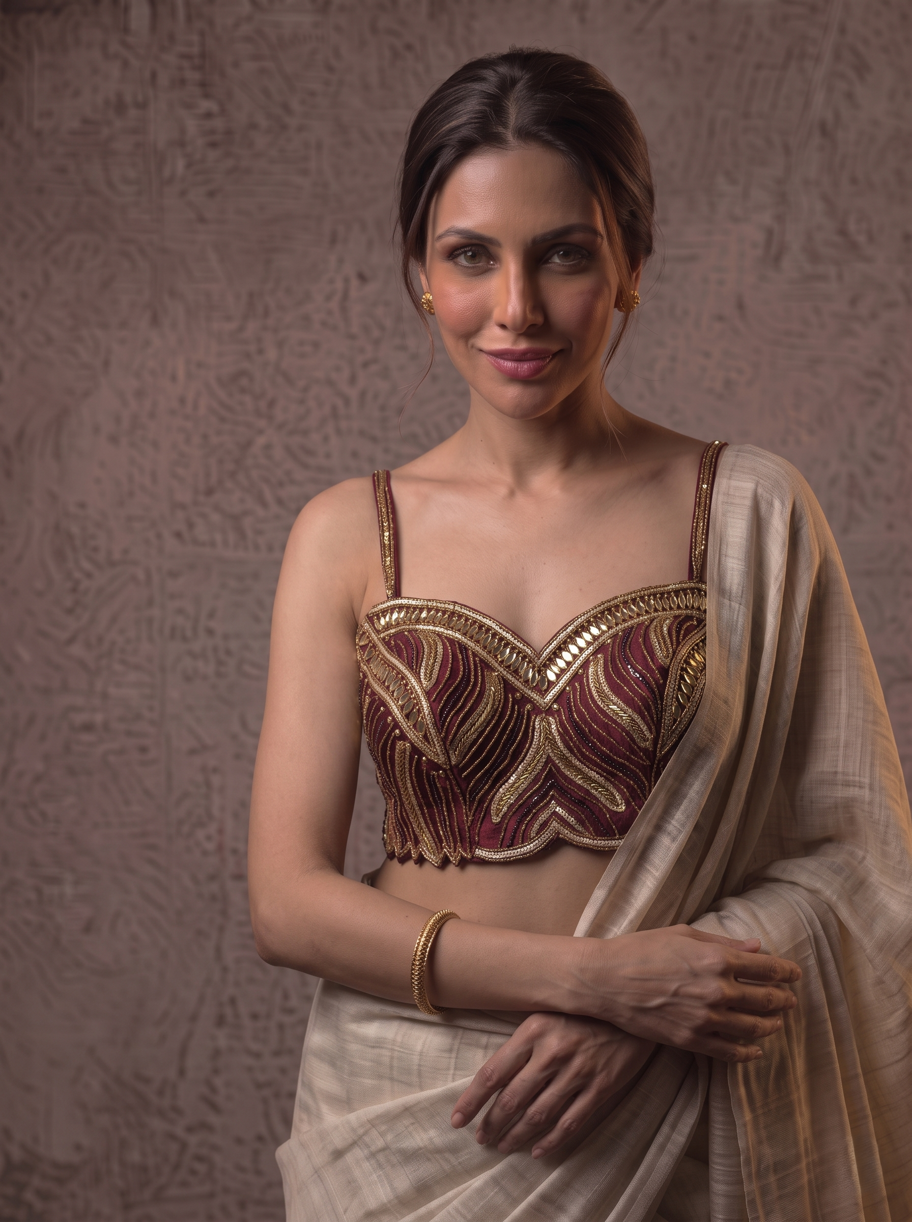 Luxe Handwork Silk Blouse