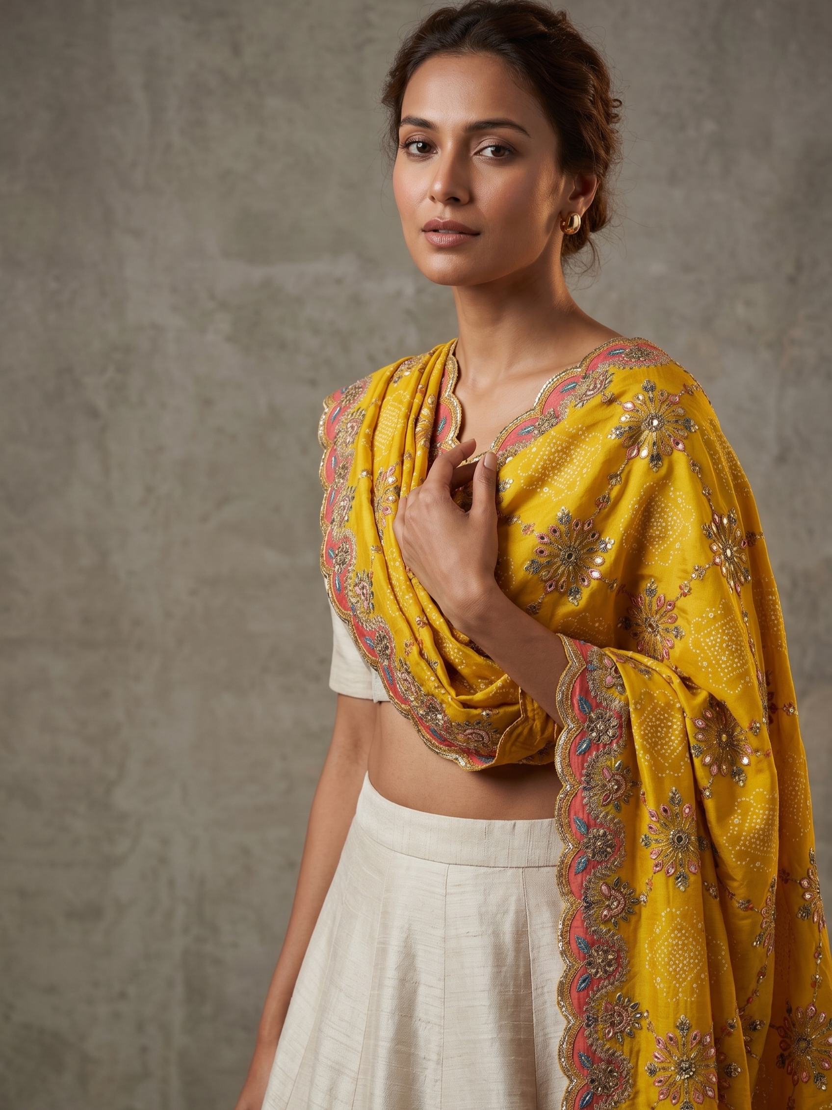 Leher Premium Chinon Dupatta