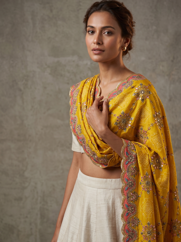 Leher Premium Chinon Dupatta