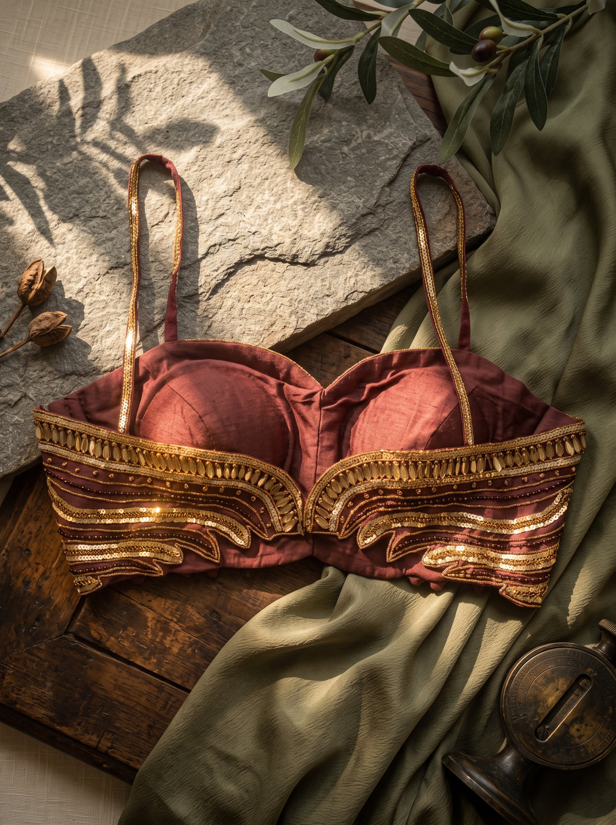 Luxe Handwork Silk Blouse