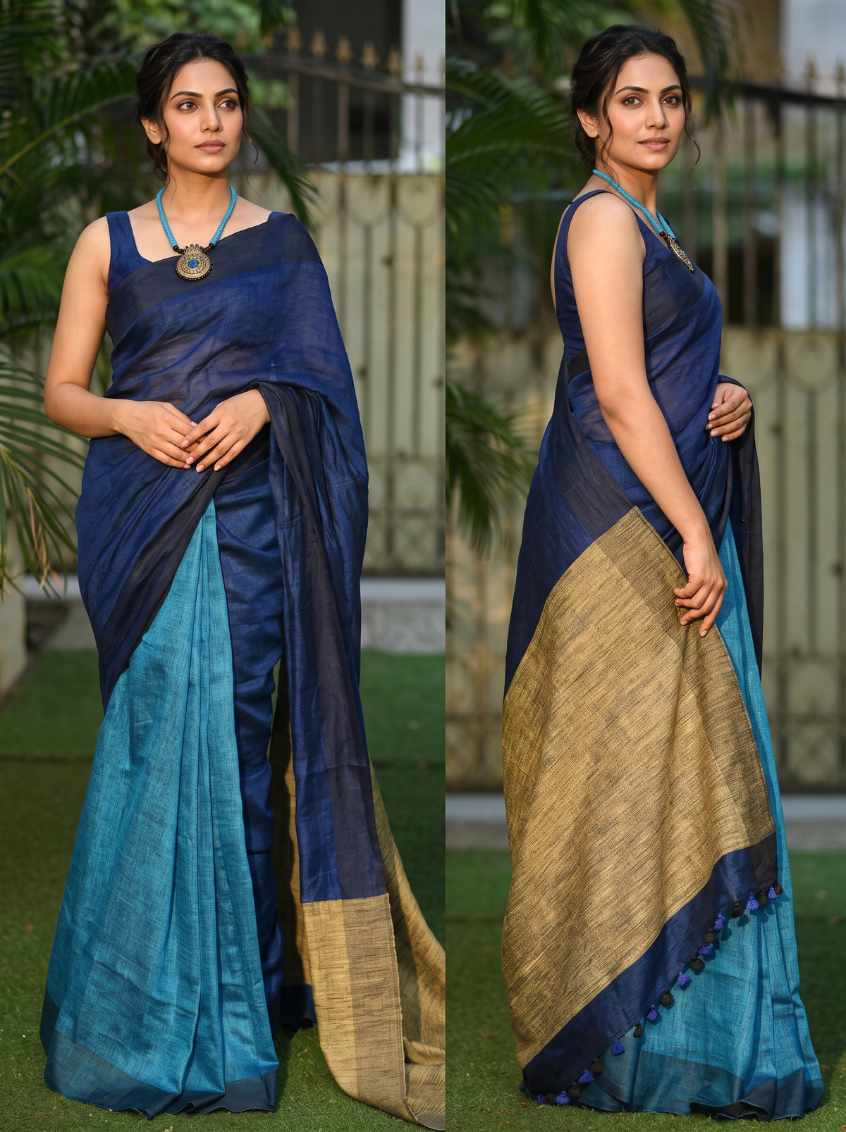 Aaradhya D Linen Saree