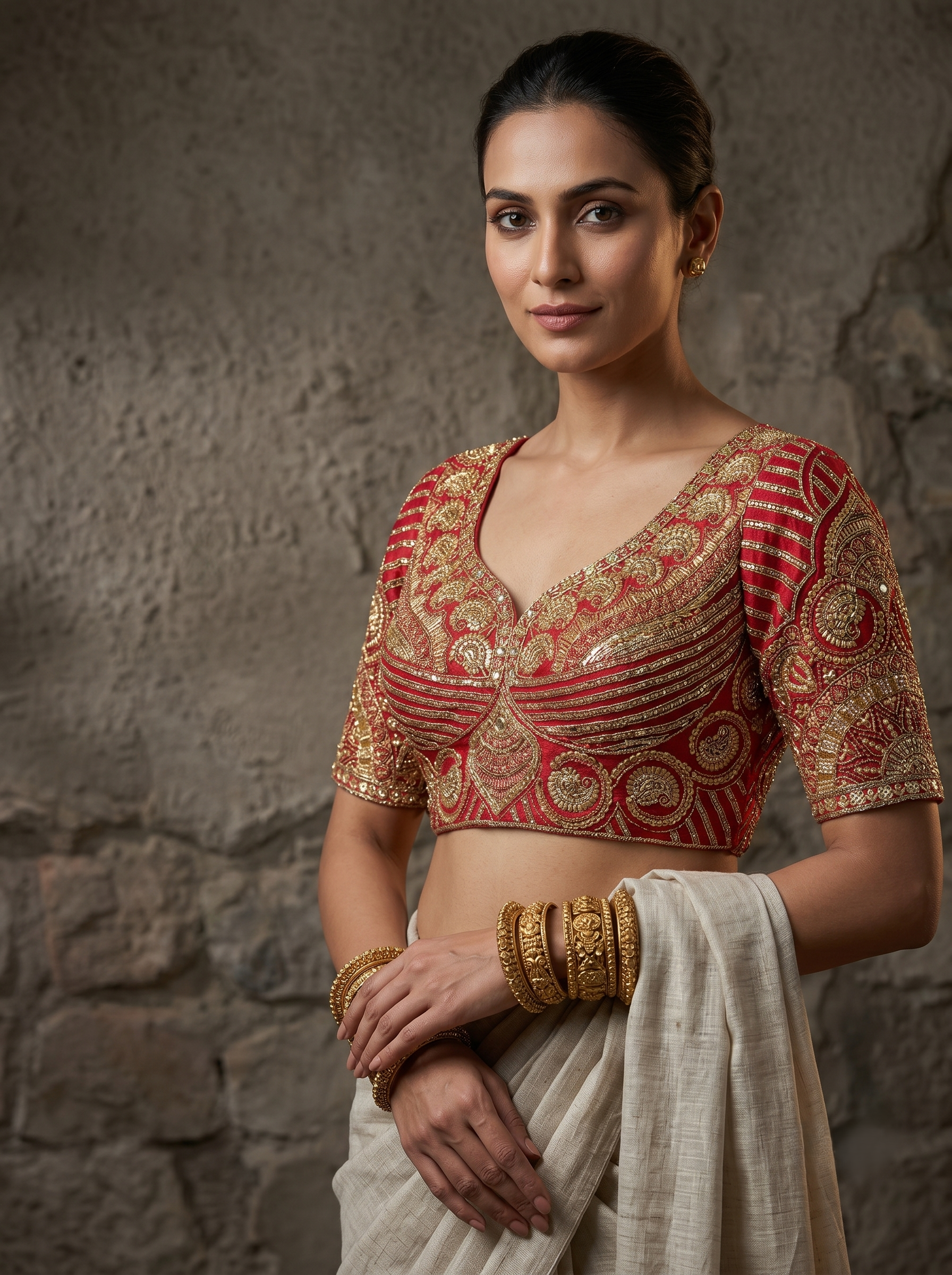 Italian Luxe Beads Blouse