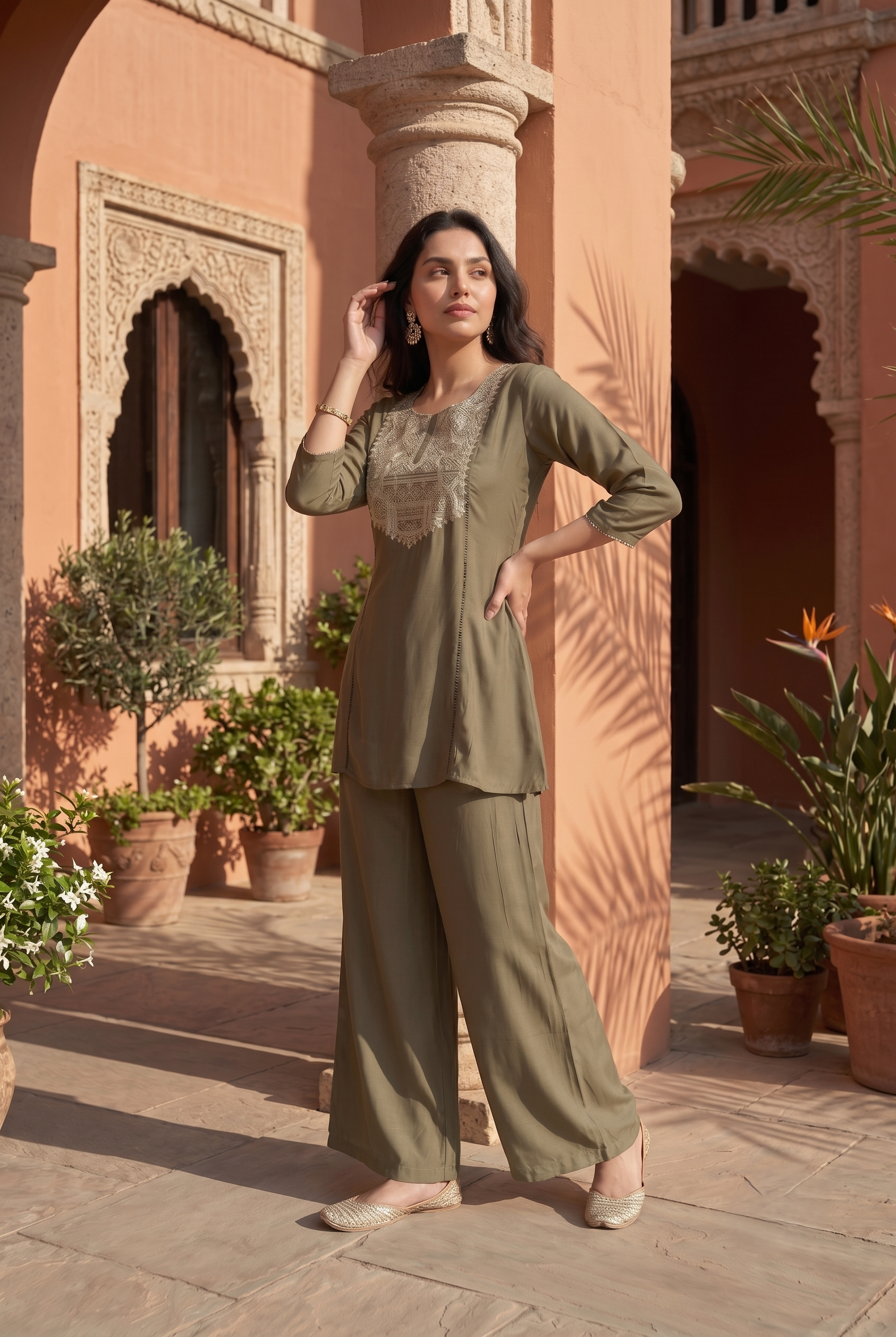 Kiara Embroidered Co-Ord Set