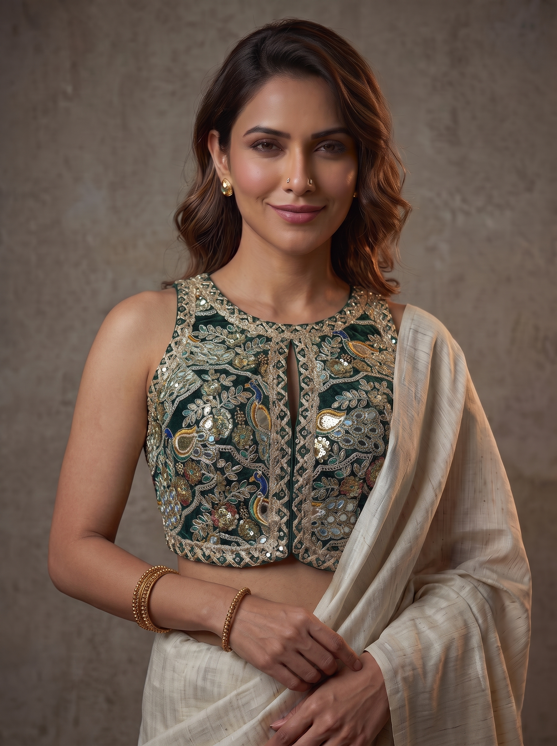 Neena Lace Stitch Designer Blouse