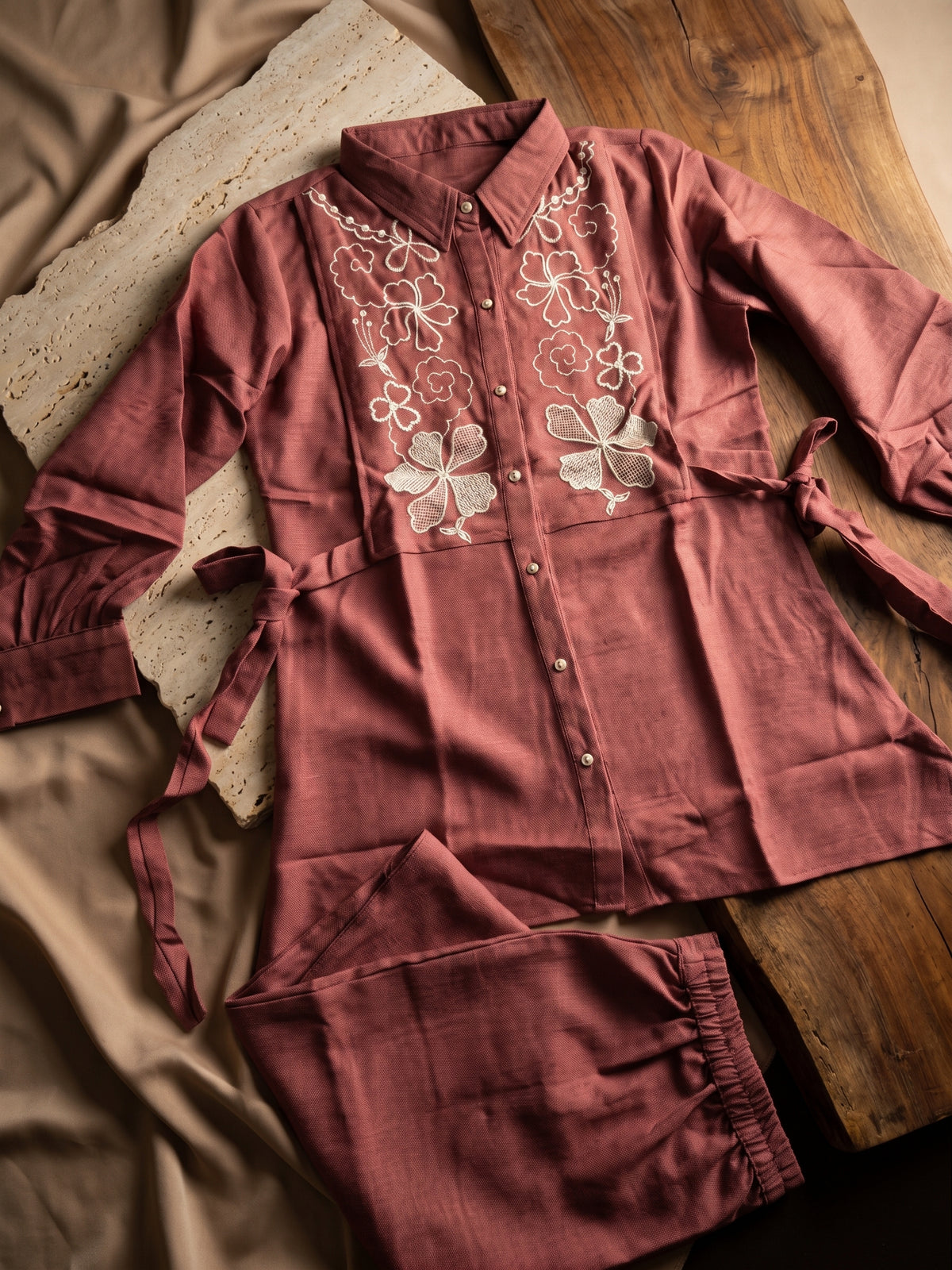 Aurelia Twill Dress Set
