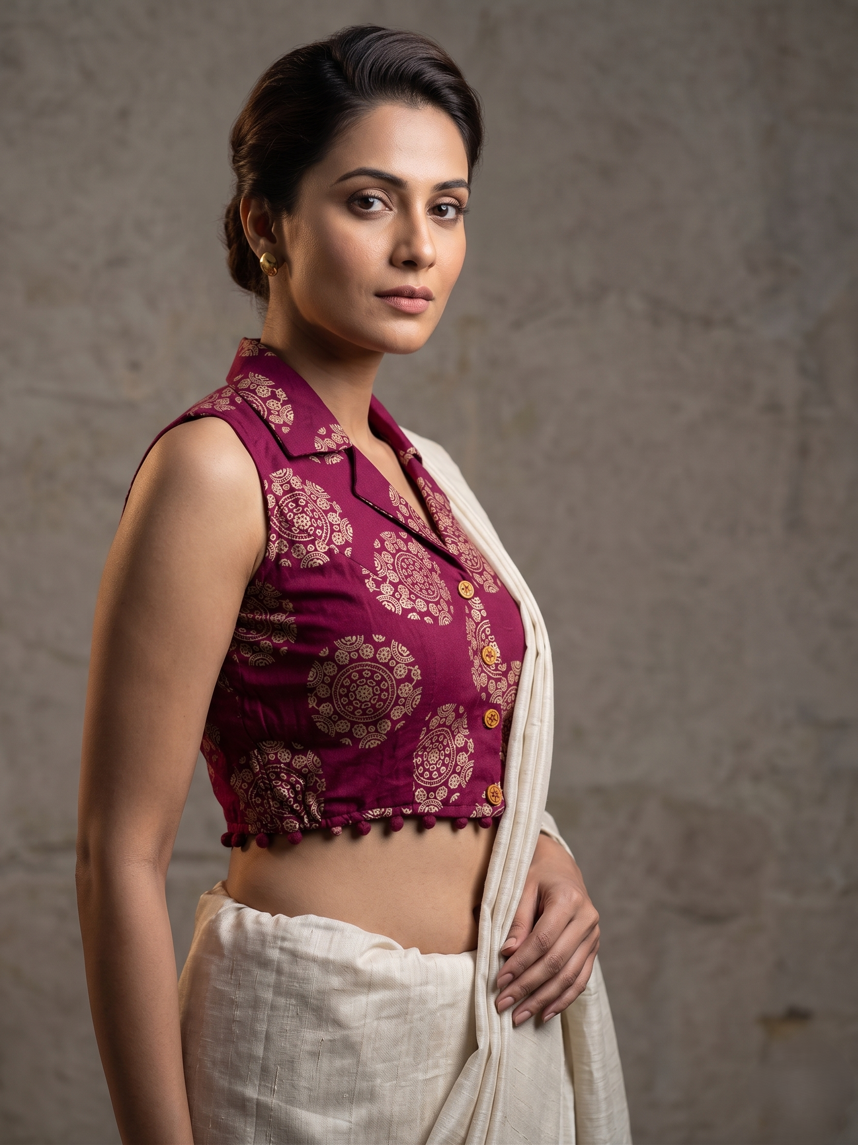 Ajrakh Streatchable Blouse