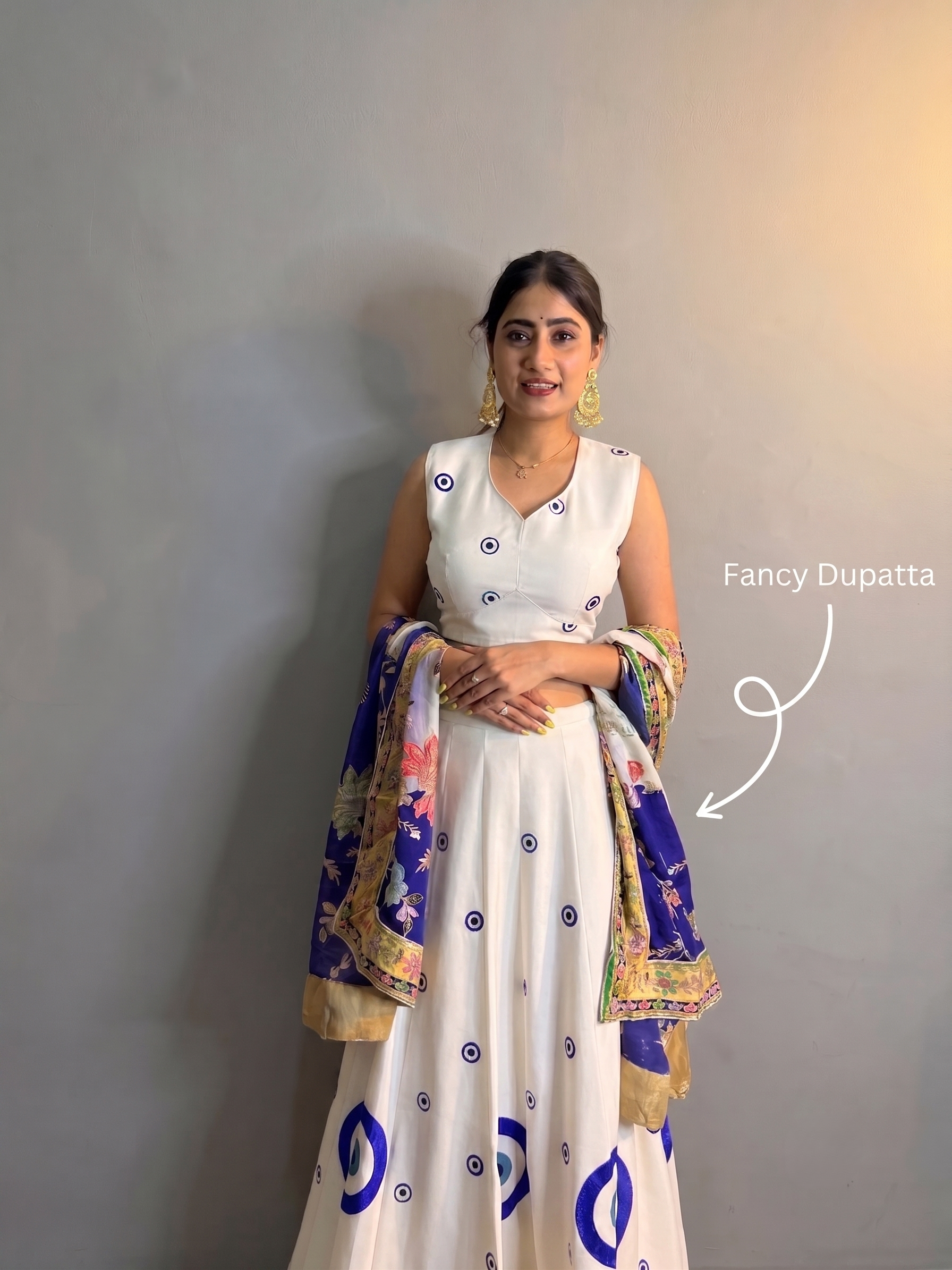 Cotton Lehenga & Blouse With Dupatta