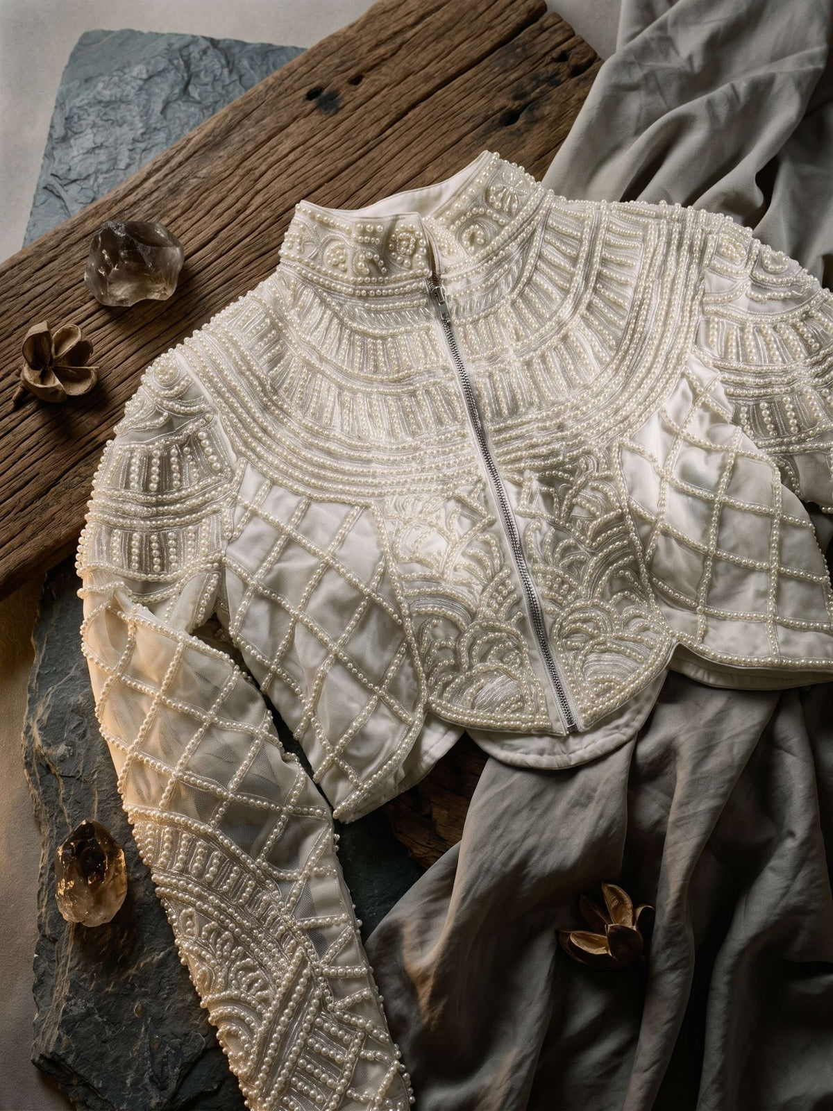 Moti Royale Net Full Sleeves Blouse