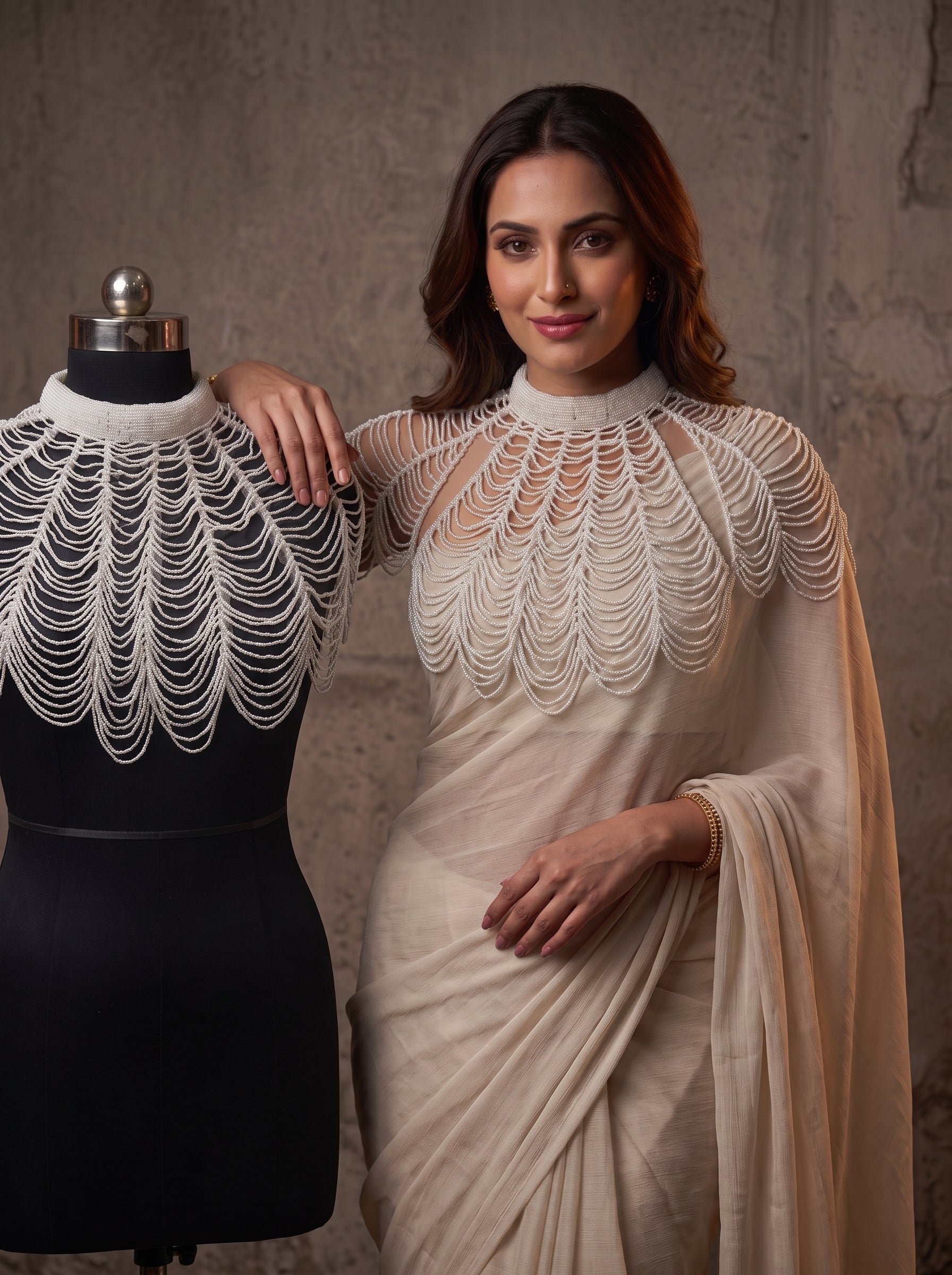 Pearl Aura Designer Kochi Pochi Blouse