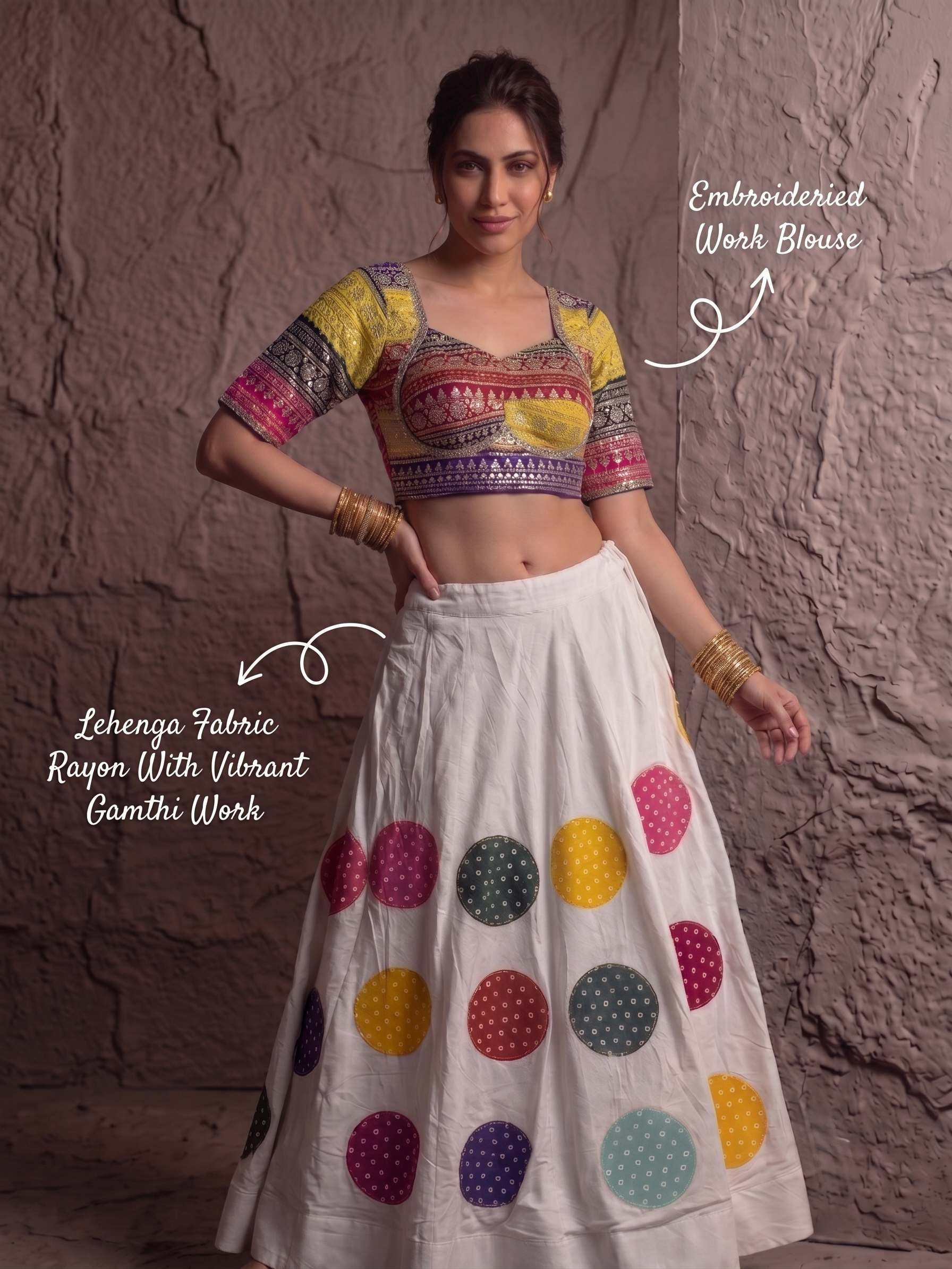 Navrang Gamthi Celebration Lehenga