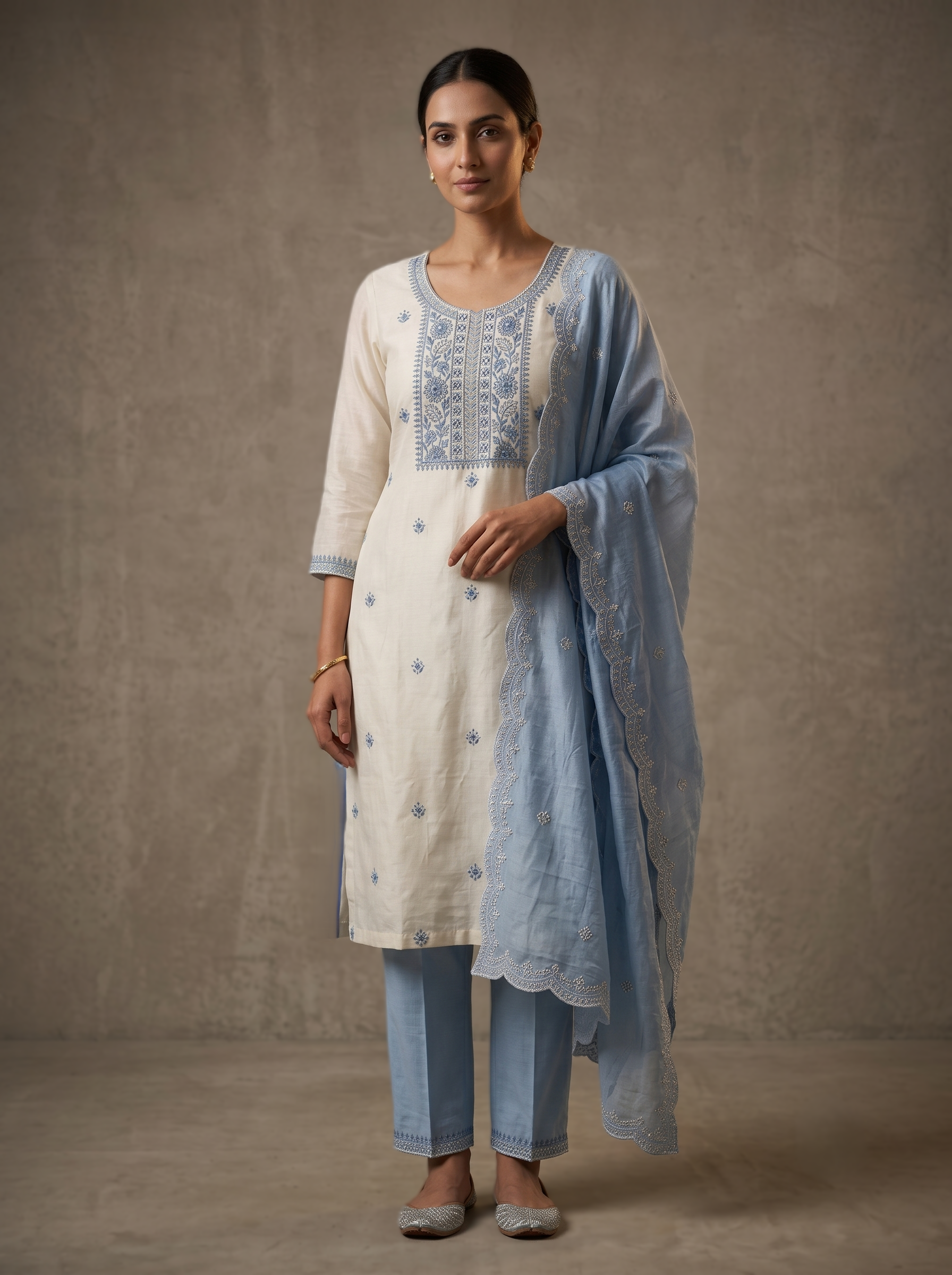 Signature Roman Silk Suit