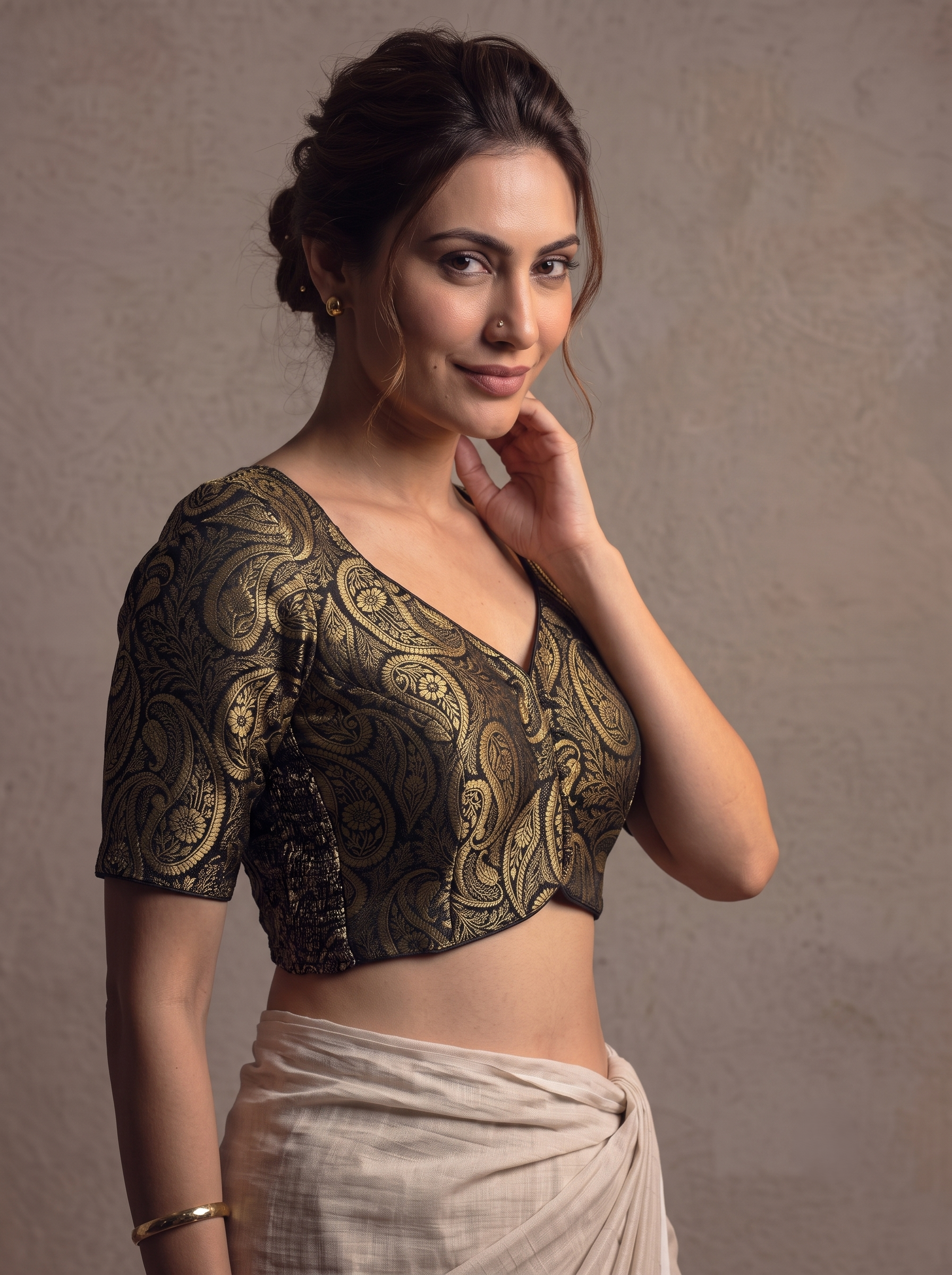 Comfort Fit Banarasi Stretchable Blouse