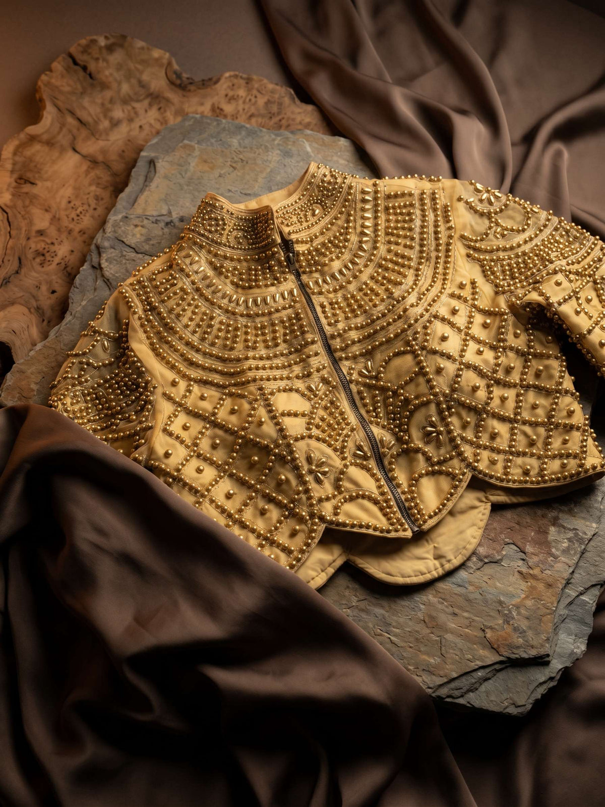 Moti Royale Net Full Sleeves Blouse