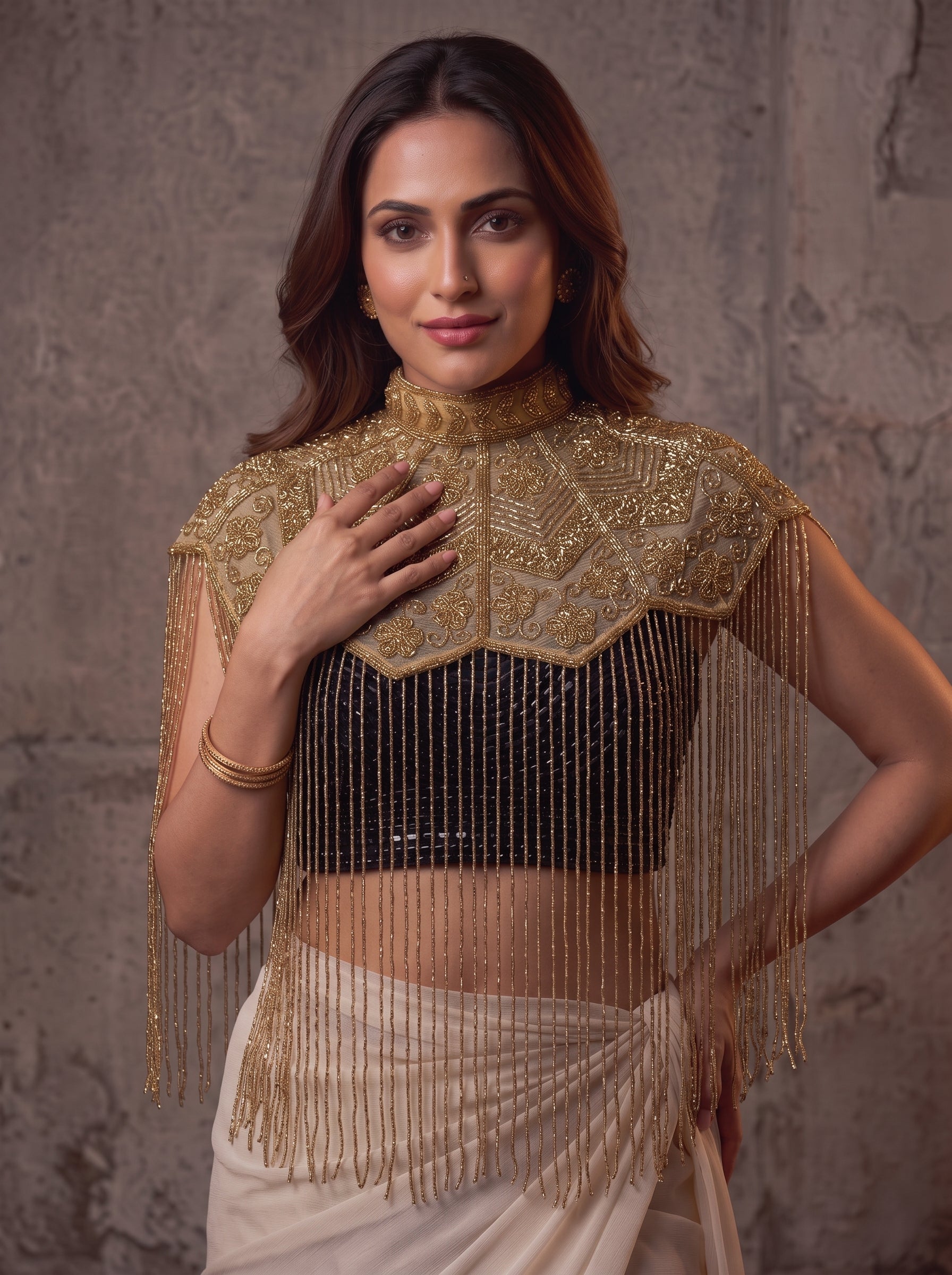 Pearl Aura Designer Kochi Pochi Blouse