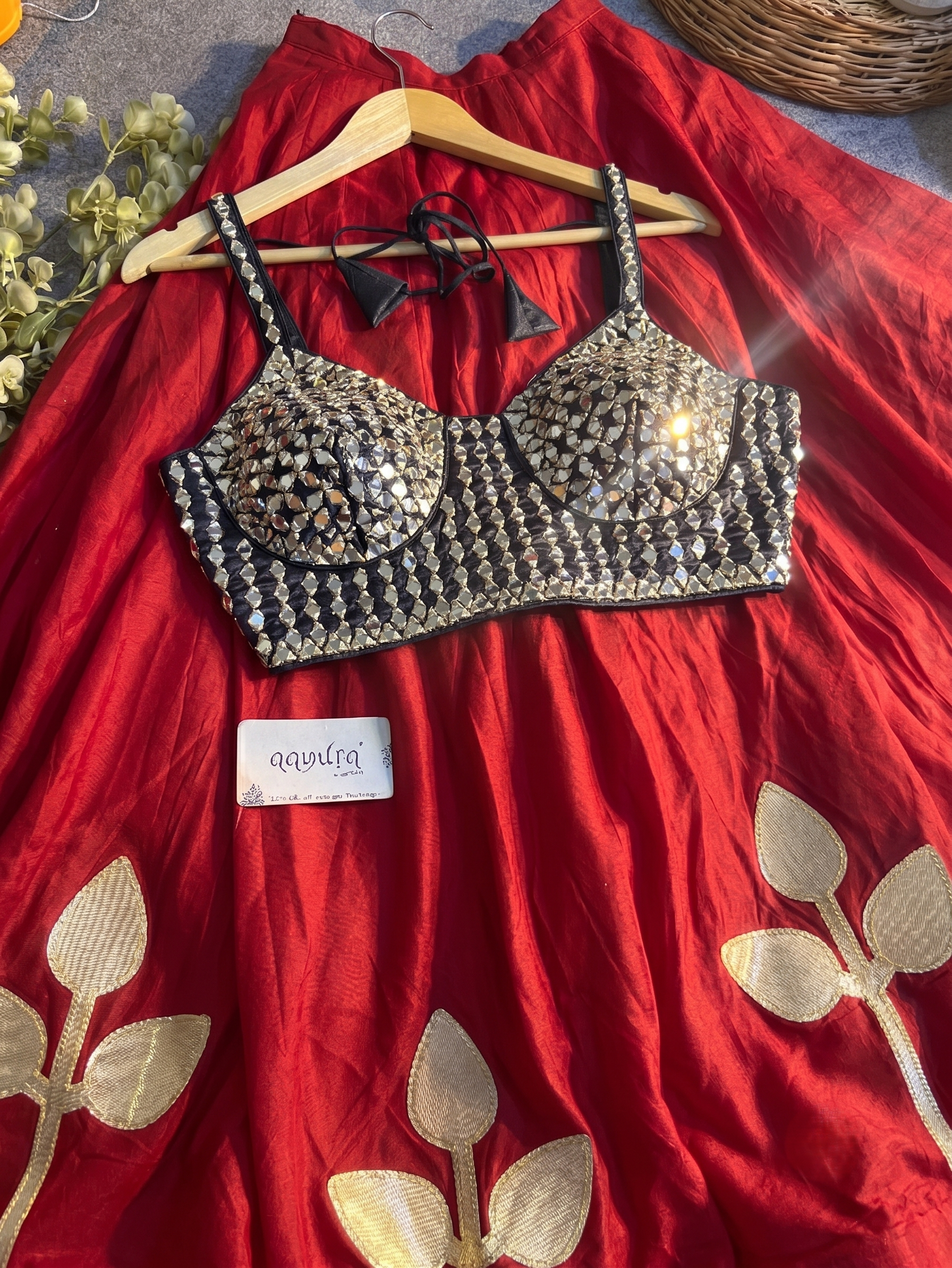 Neha Festive Mirror Work Lehenga