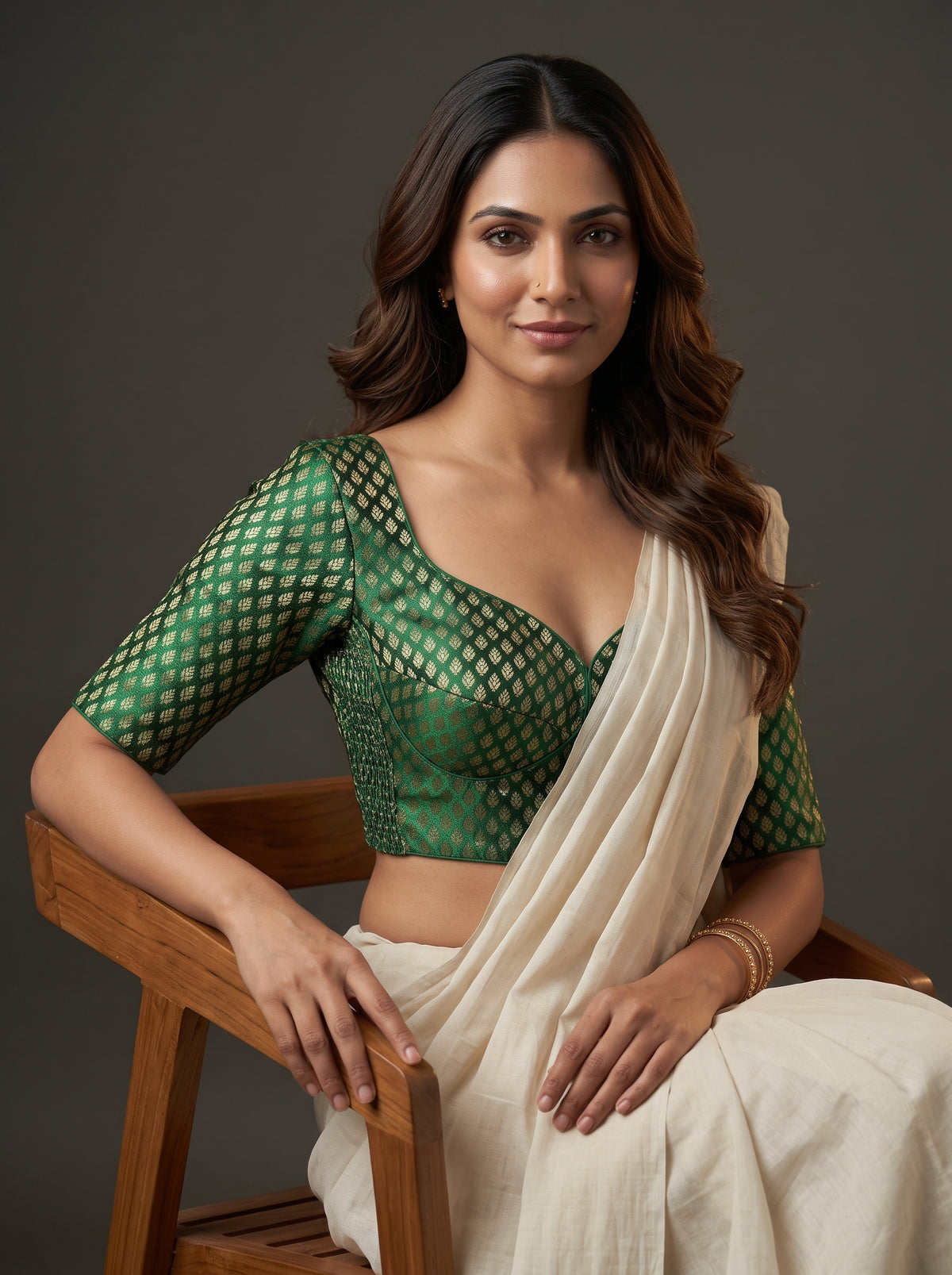 Comfort Fit Banarasi Stretchable Blouse