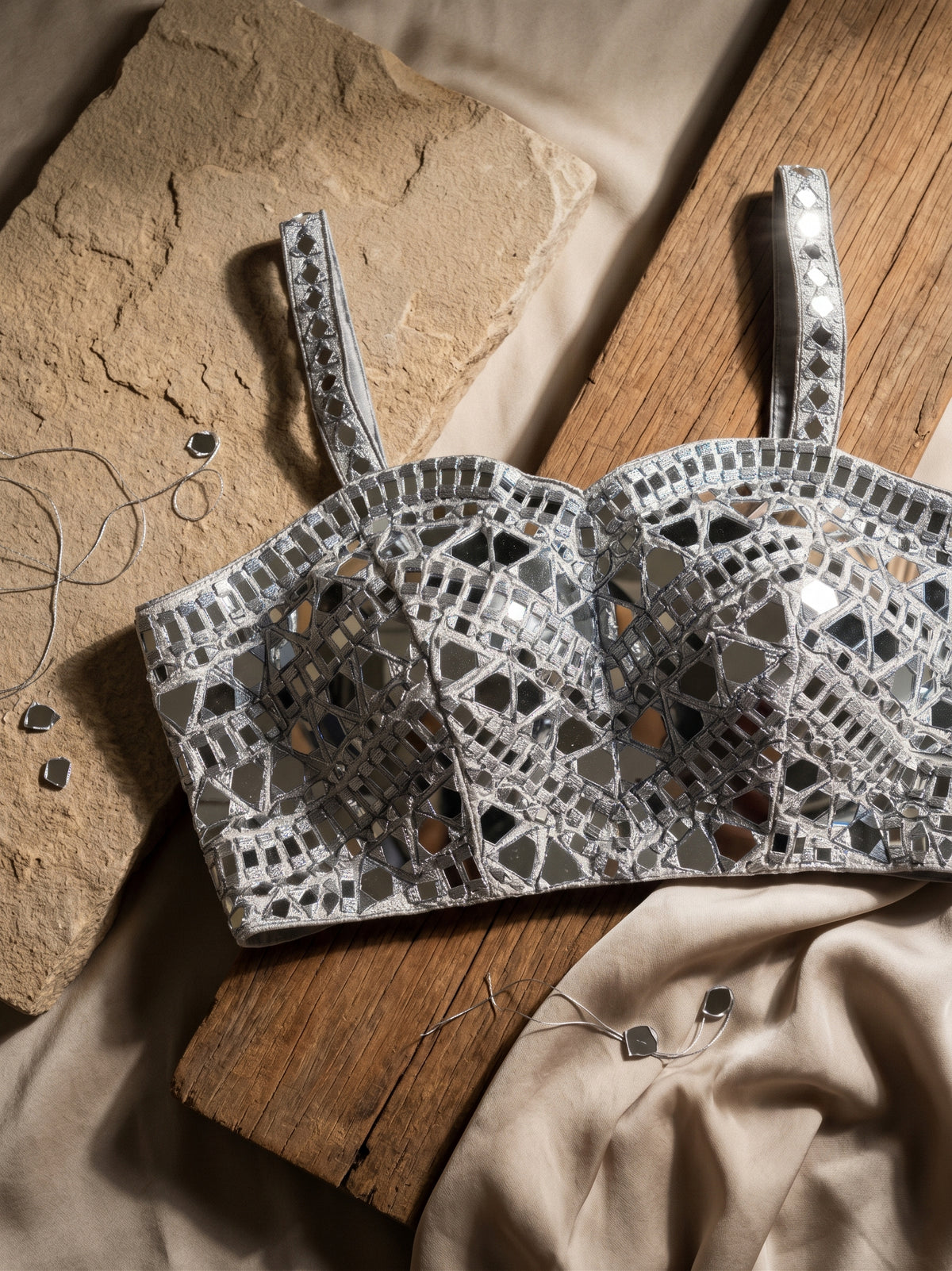 Zahira Mirror Work Blouse