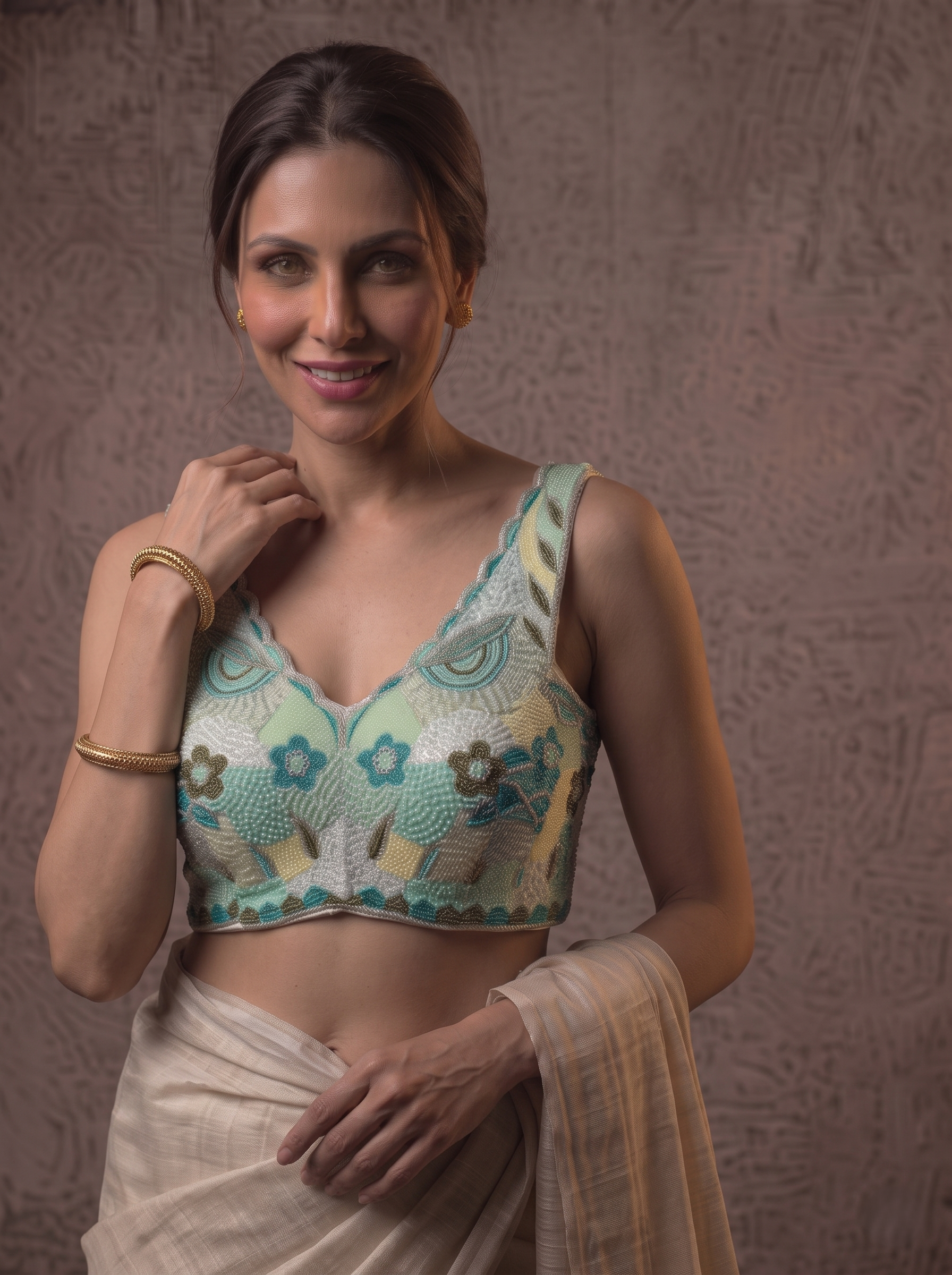Vanyaa Designer Handwork Silk Blouse