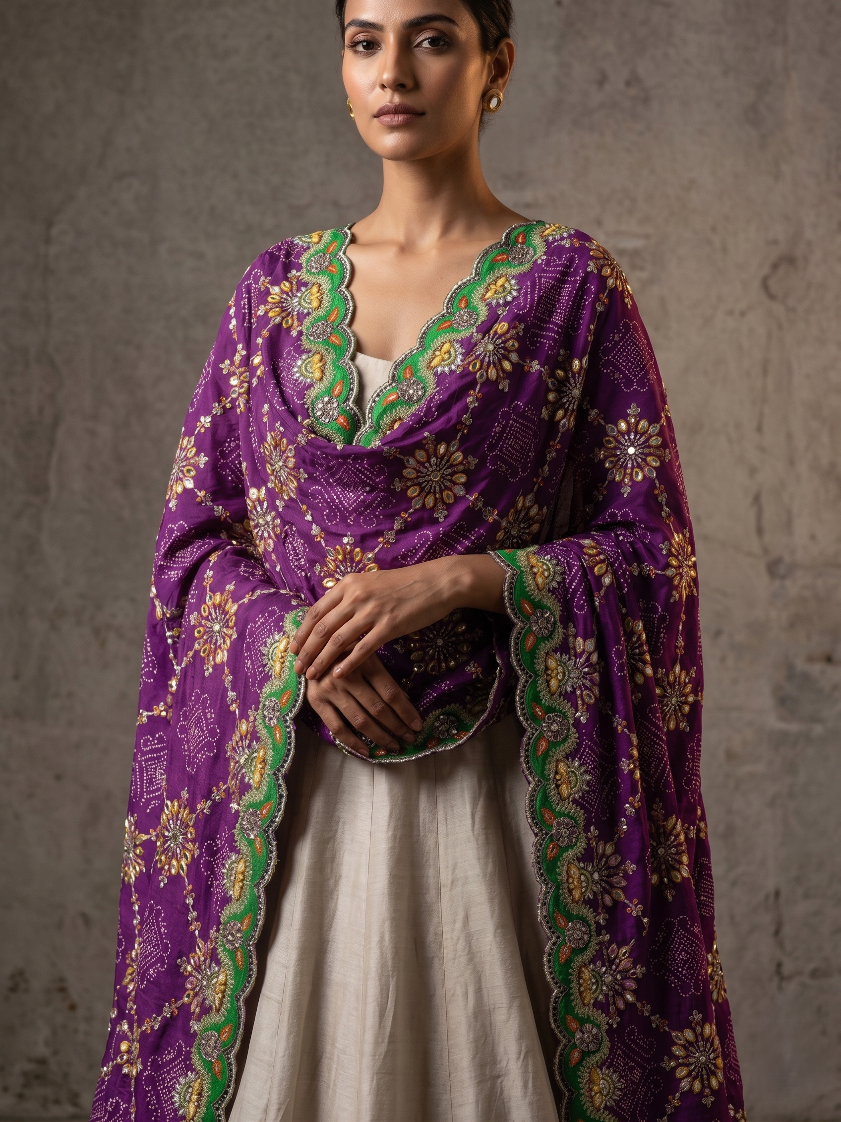 Leher Premium Chinon Dupatta