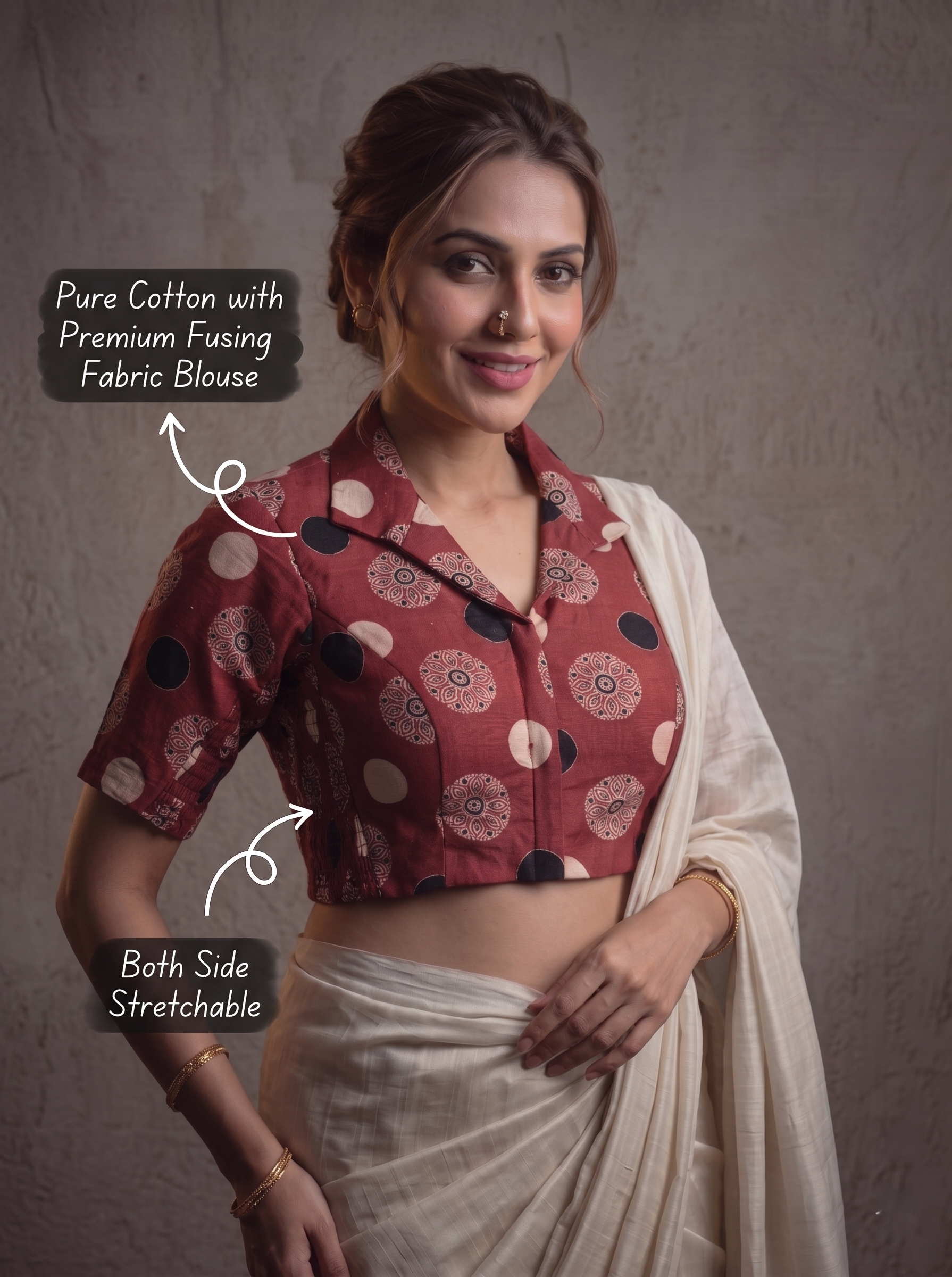 Ebony Grace Designer Blouse