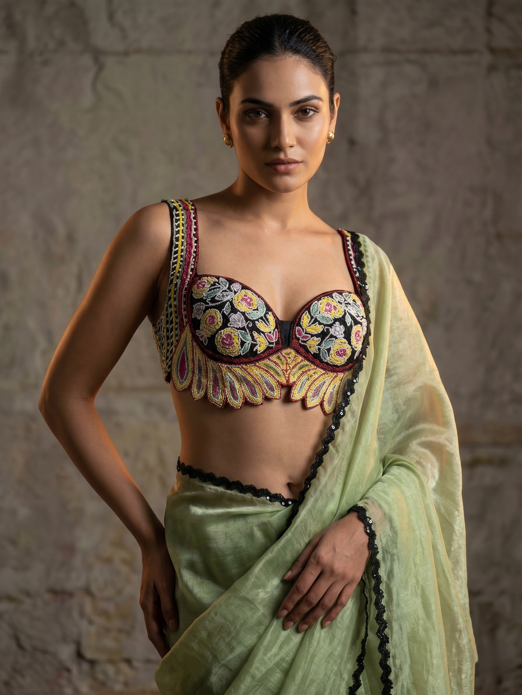 Ruhani Silk Pearl Saree Set 2