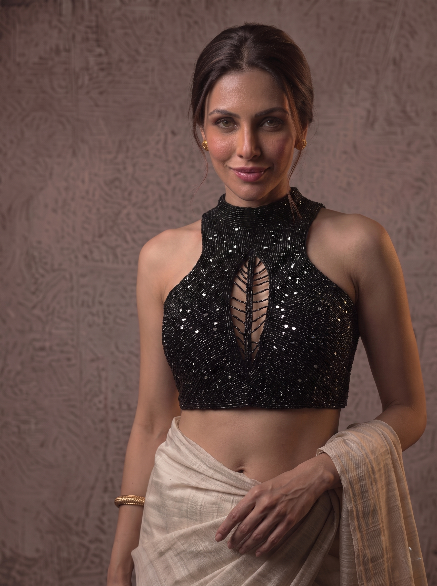 Chic Silk Handcrafted Blouse